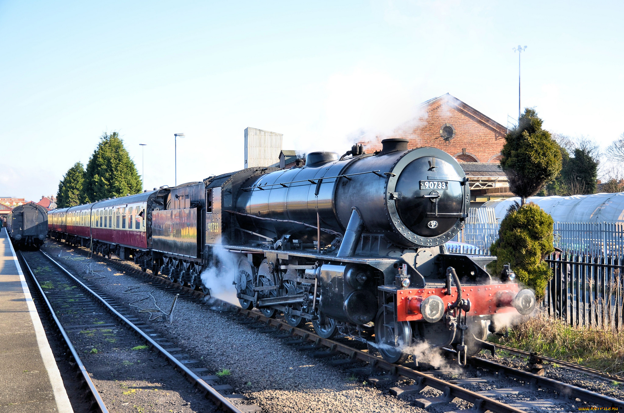 техника, паровозы, паровоз, рельсы, дорога, железная