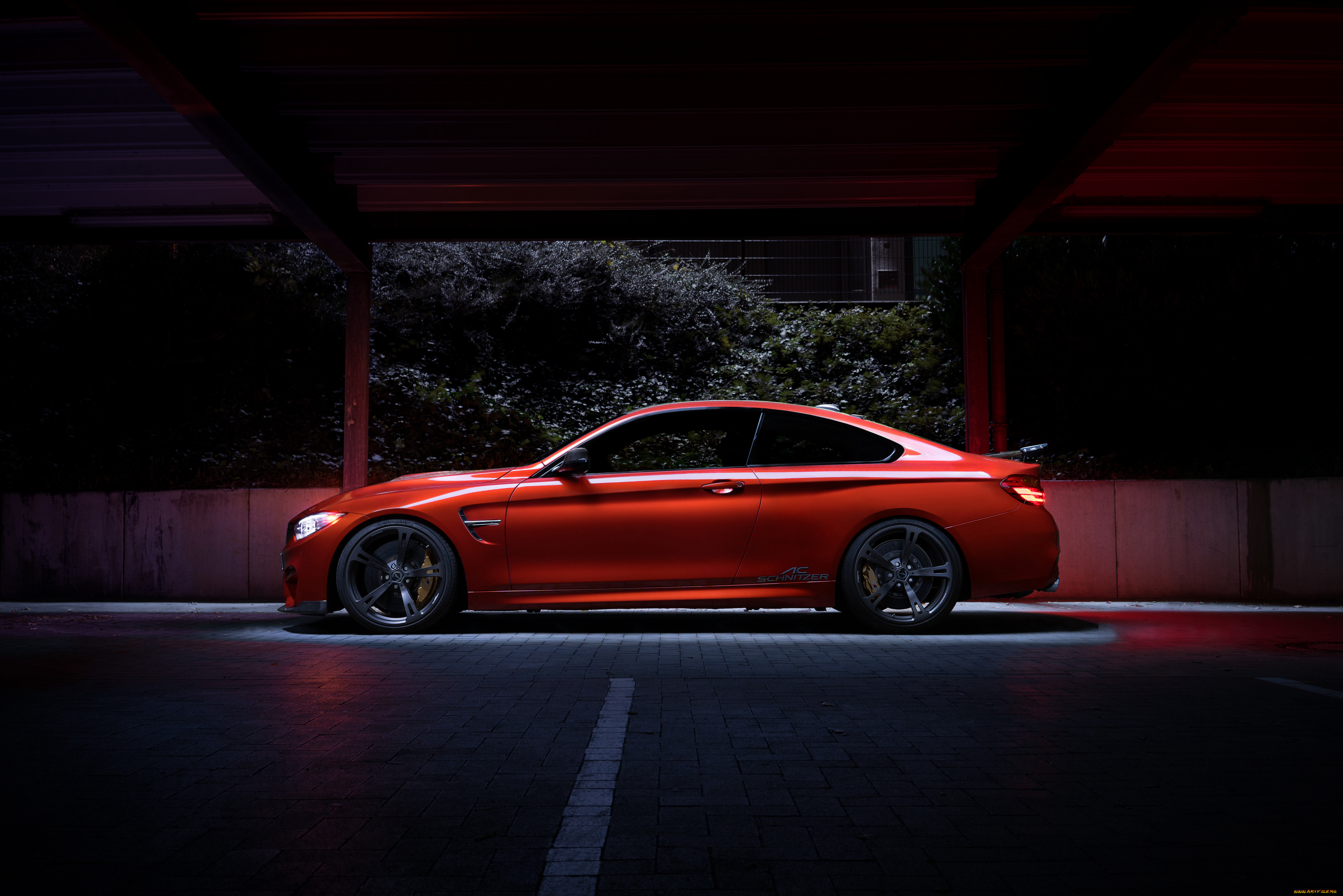 автомобили, bmw, m4, f82, 2014г, красный, coupе, schnitzer, ac