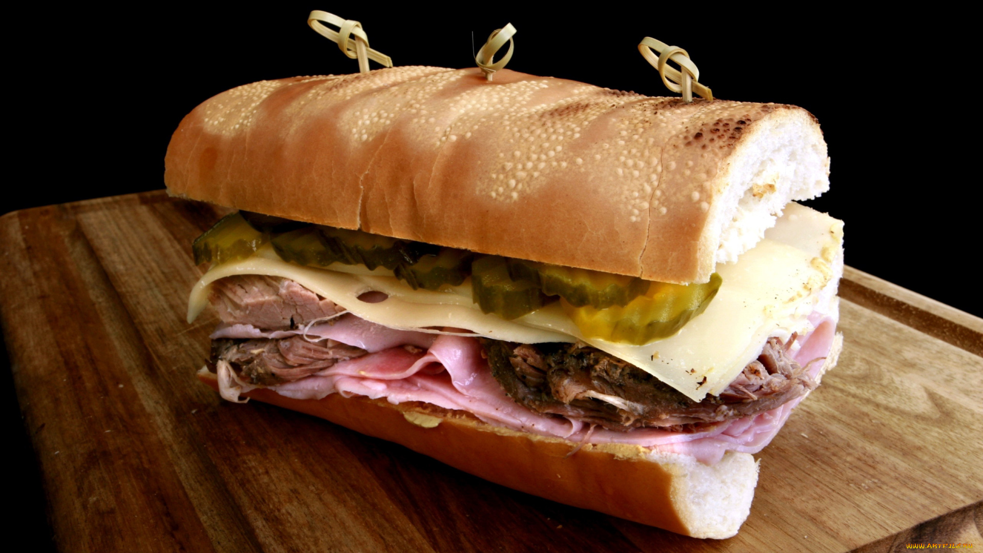 еда, бутерброды, , гамбургеры, , канапе, мясо, колбаса, сыр, огурцы, многослойный