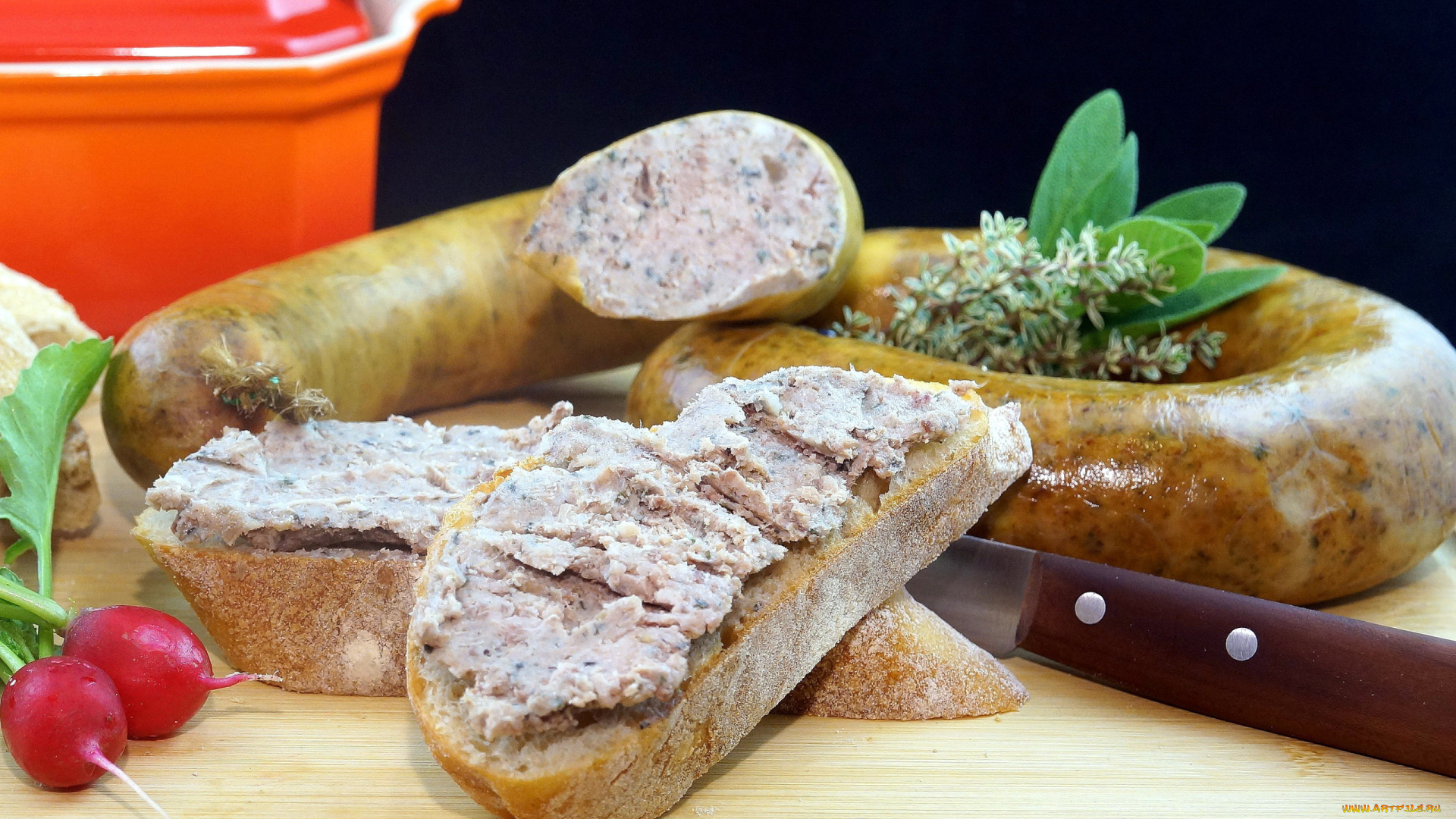 еда, бутерброды, , гамбургеры, , канапе, редис, хлеб, колбаса