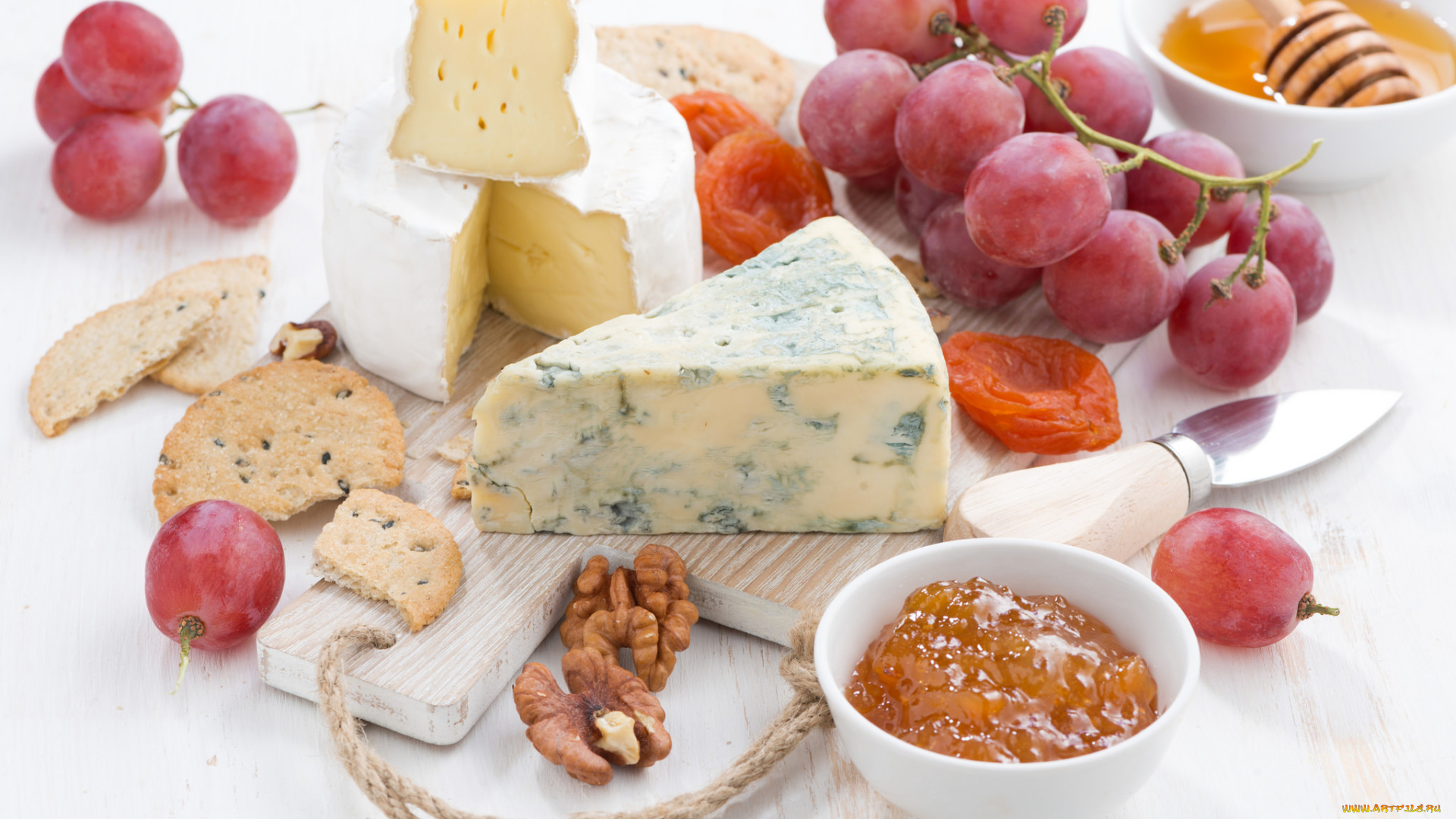 еда, разное, виноград, сыр