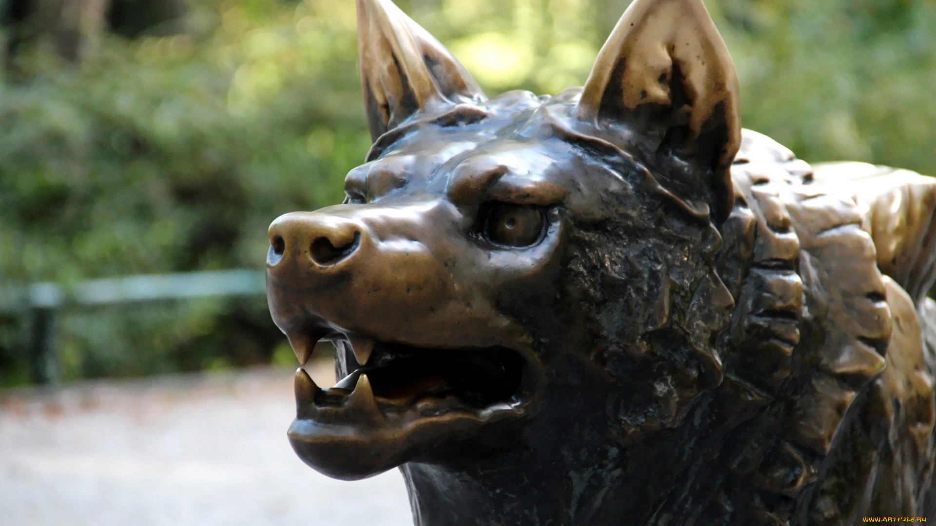 разное, садовые, и, парковые, скульптуры, пасть, оскаленная