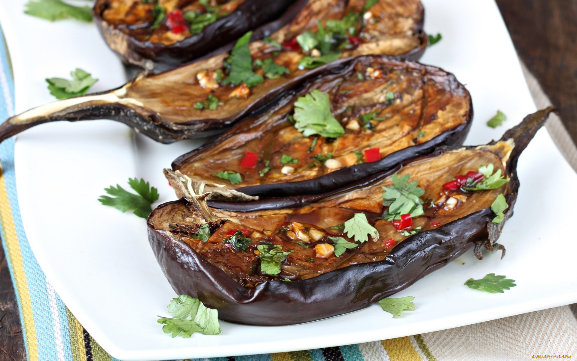 еда, баклажаны