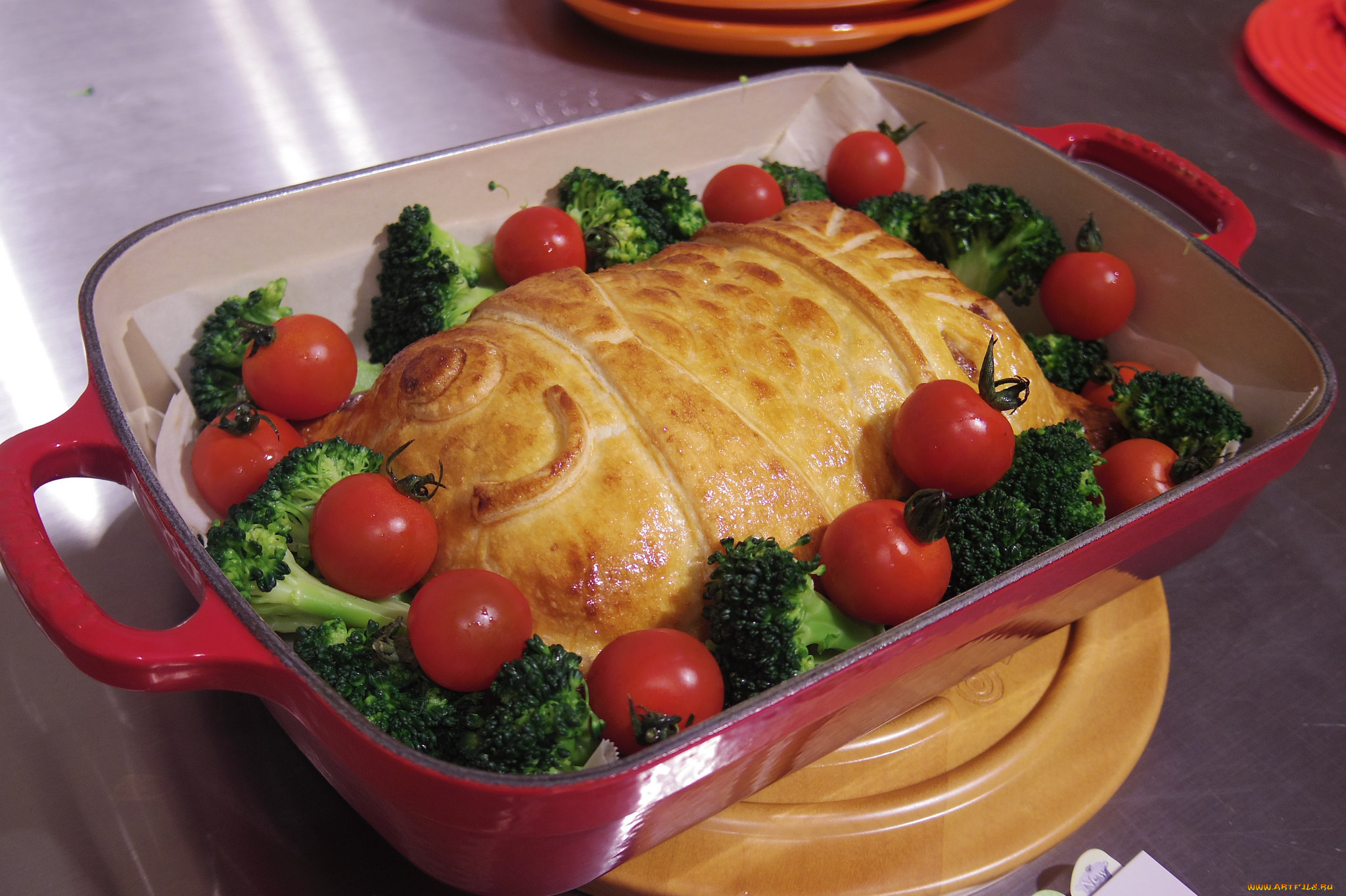 еда, мясные, блюда, овощи, курочка, томаты, помидоры