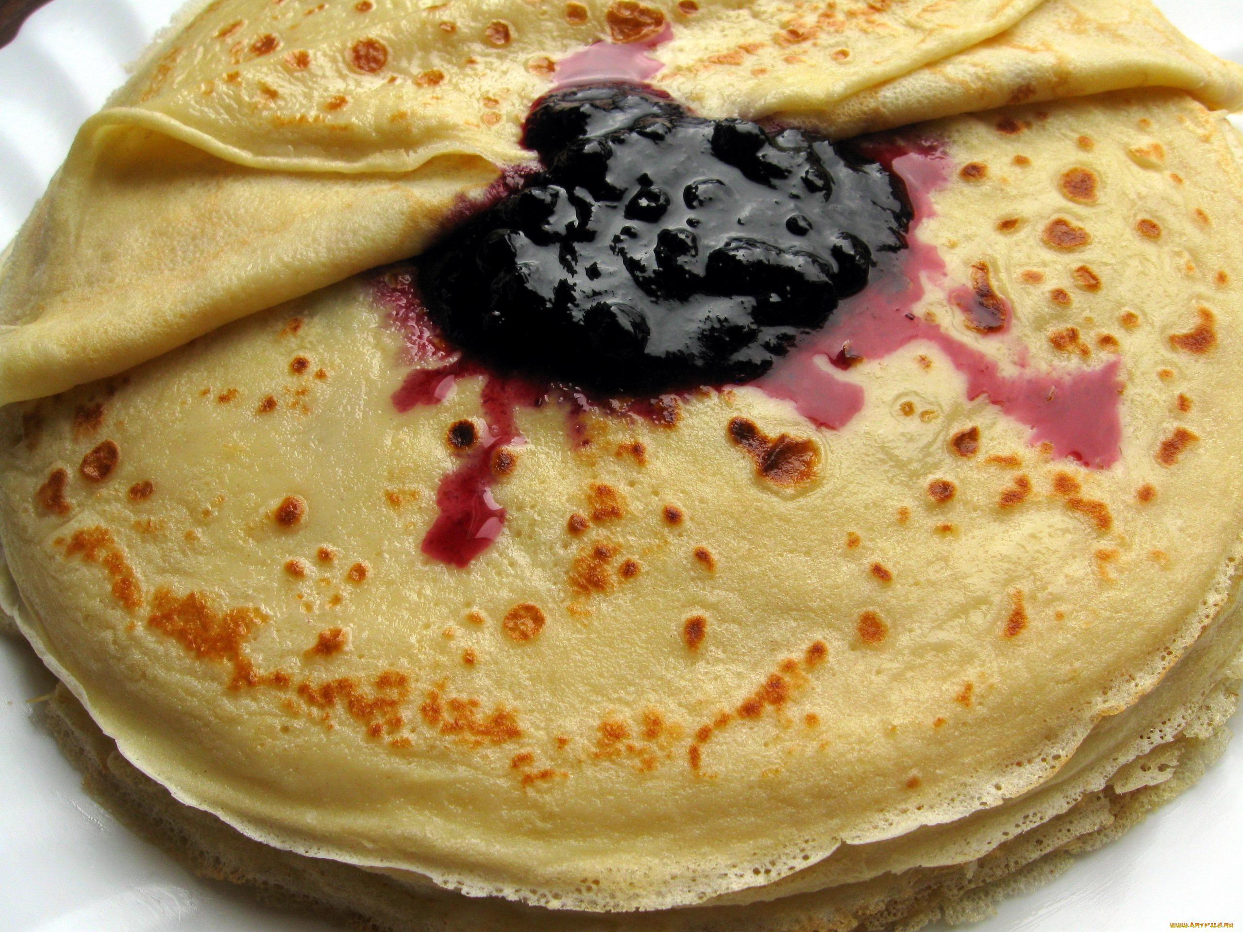 еда, блины, , оладьи, стопка, варенье, румяные