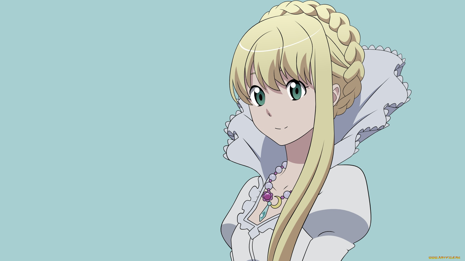 аниме, aldnoah, zero, фон, взгляд, девушка