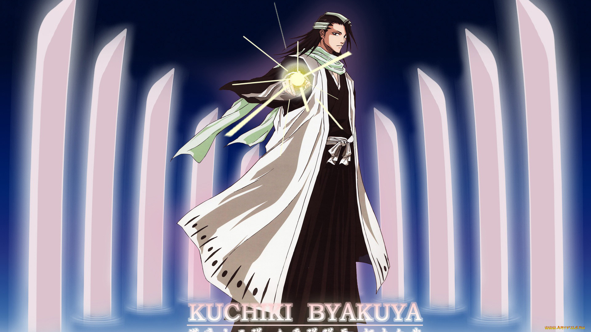 аниме, bleach, бьякуя