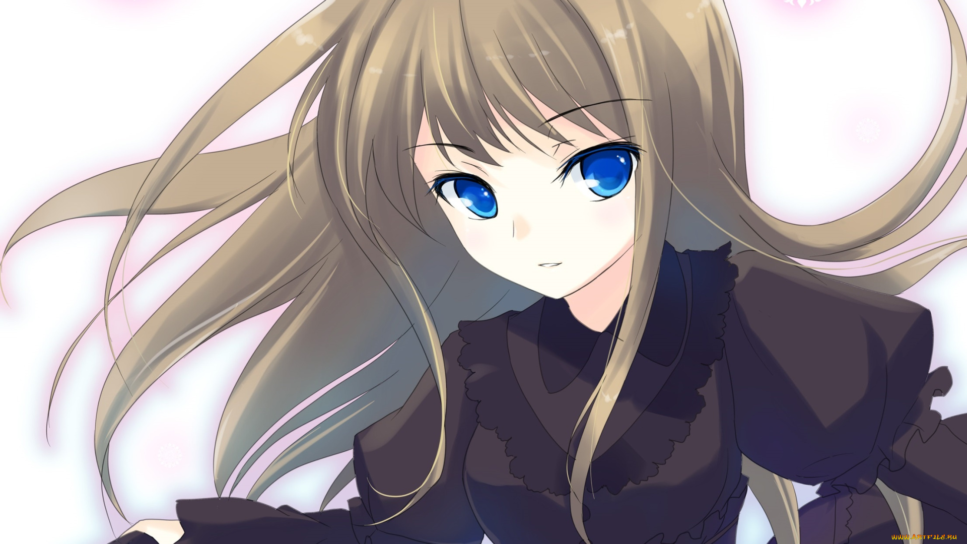 аниме, unknown, , другое, фон, взгляд, девушка