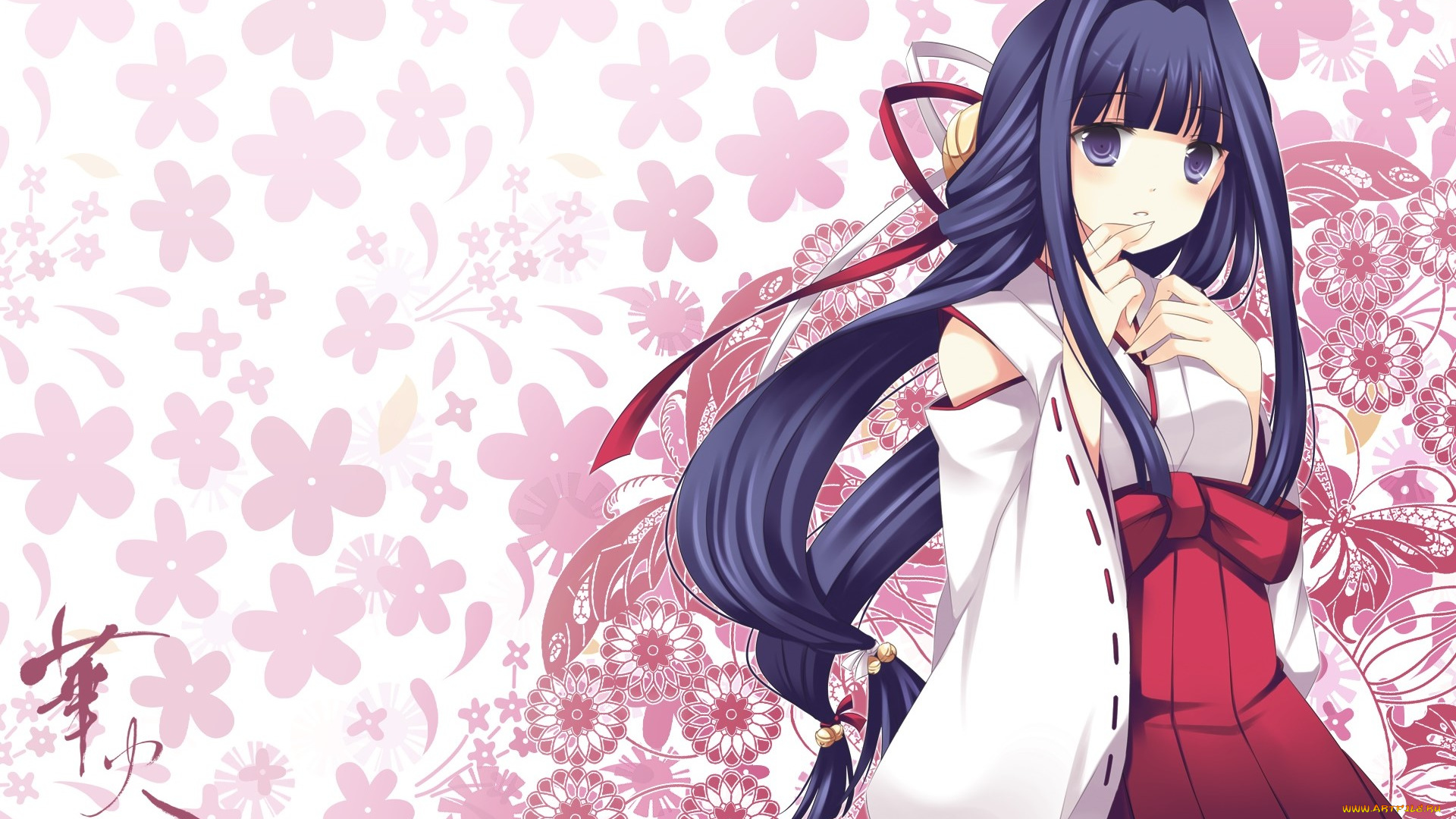 аниме, unknown, , другое, фон, взгляд, девушка