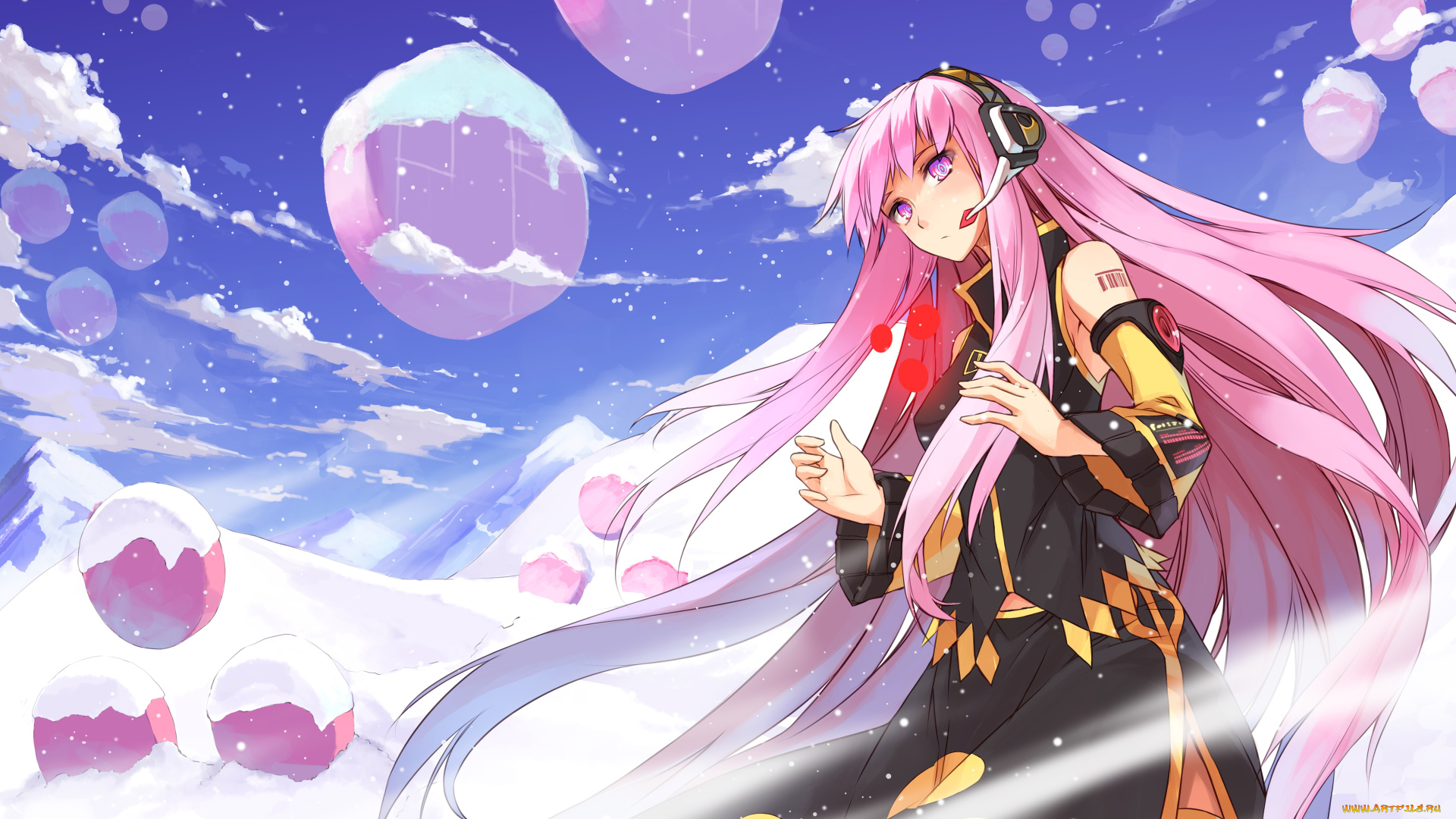 аниме, vocaloid, megurine, luka