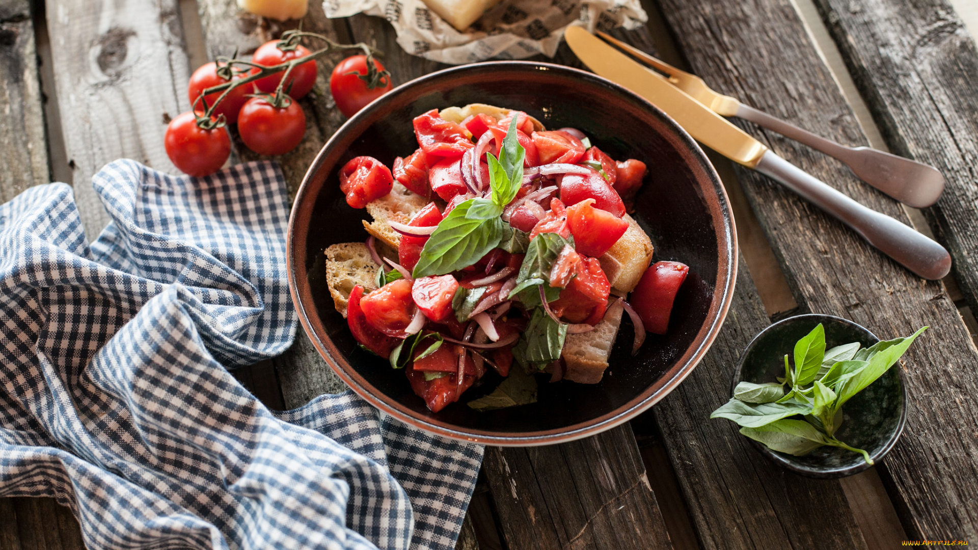 еда, салаты, , закуски, зелень, помидоры, салат, закуска