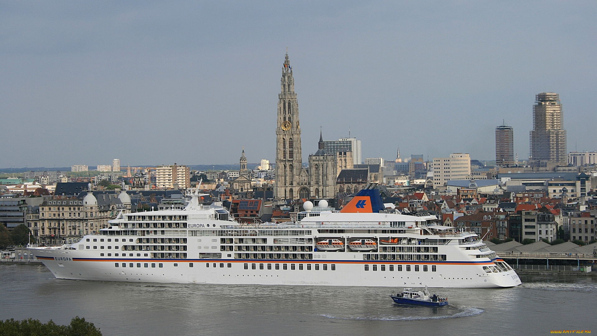 корабли, лайнеры, катер, лайнер, город, belgium, бельгия, антверпен, antwerp, scheldt, river, река, шельда, круизный, круиз