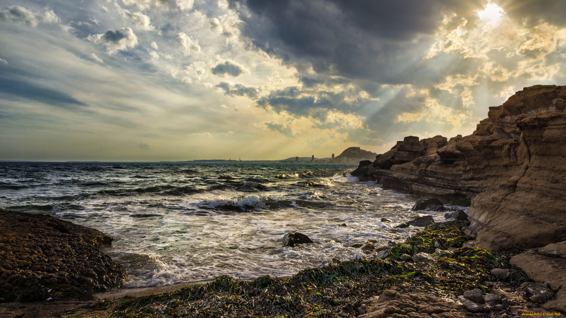 природа, побережье, берег, море