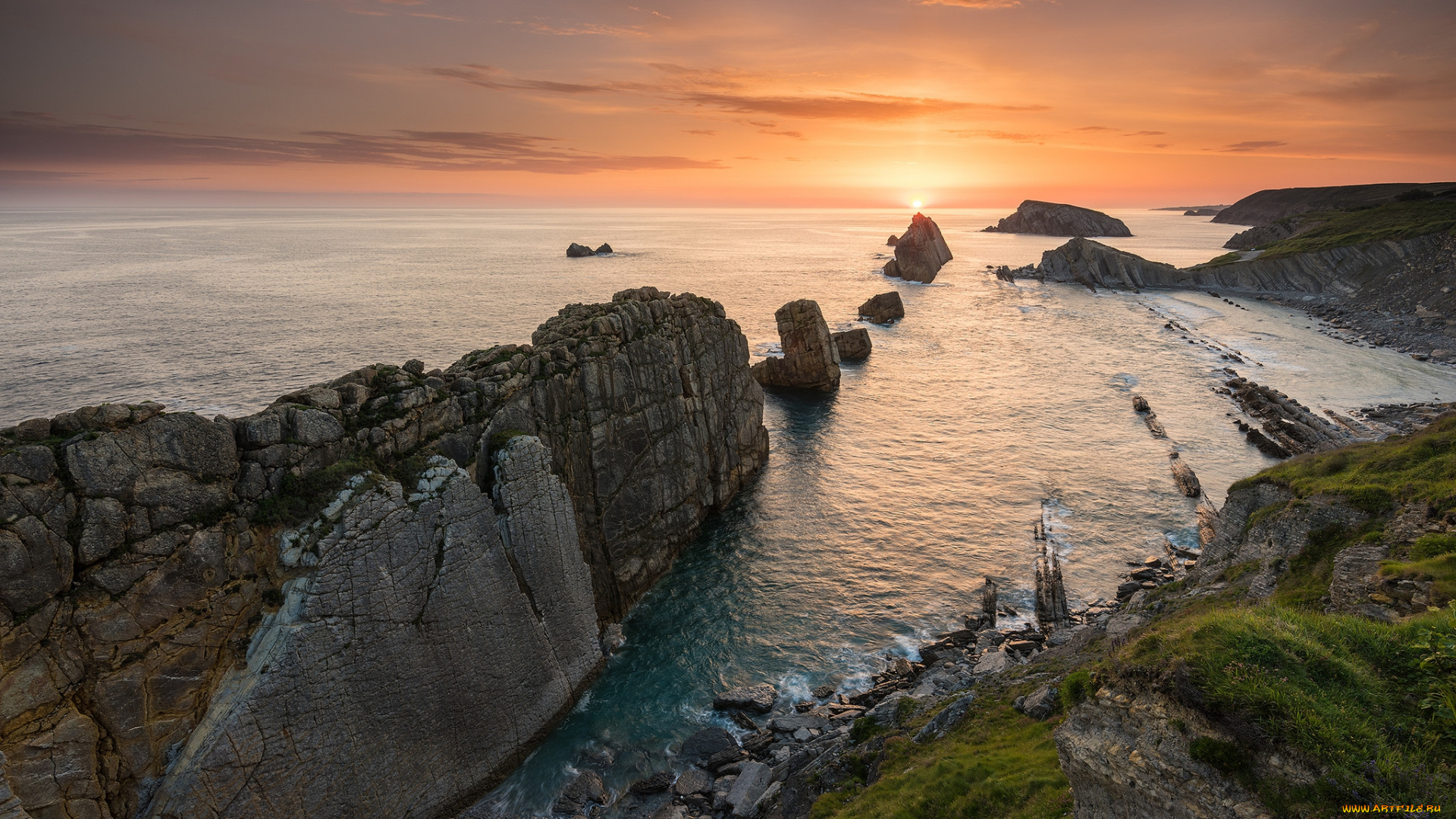 природа, побережье, берег, море