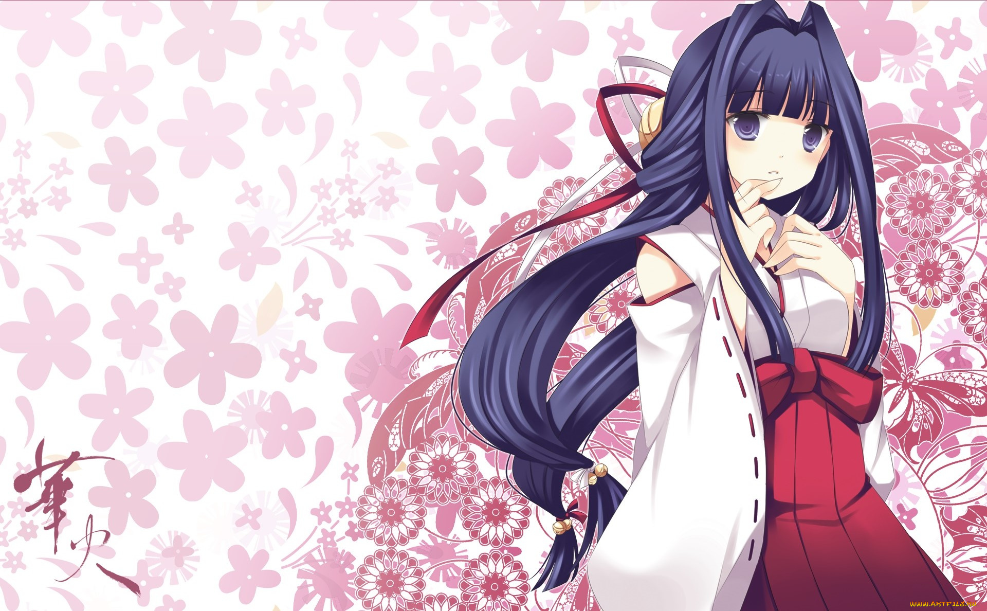 аниме, unknown, , другое, фон, взгляд, девушка