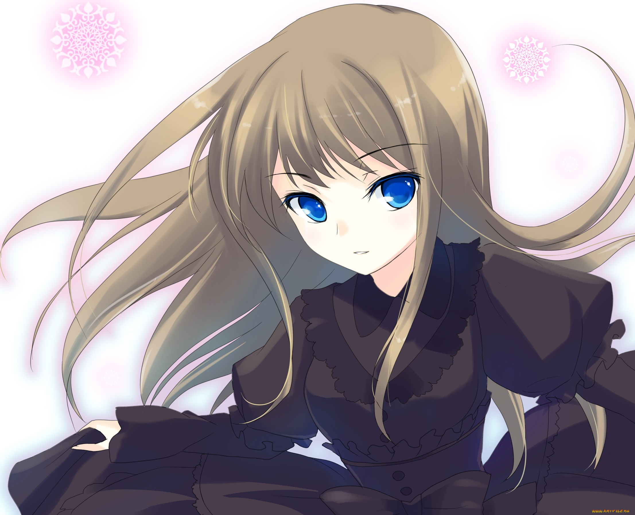 аниме, unknown, , другое, фон, взгляд, девушка