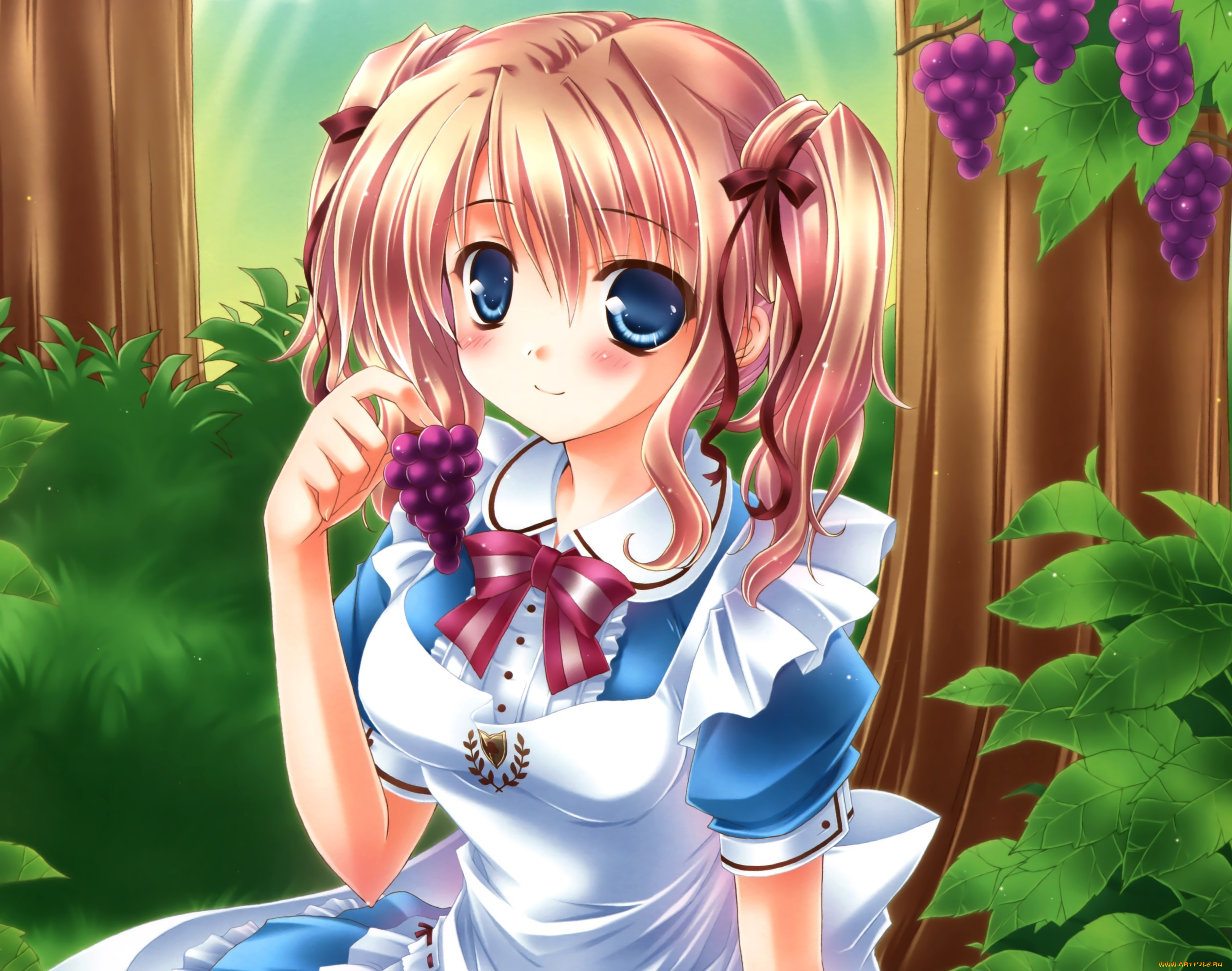 аниме, unknown, , другое, фон, взгляд, девушка