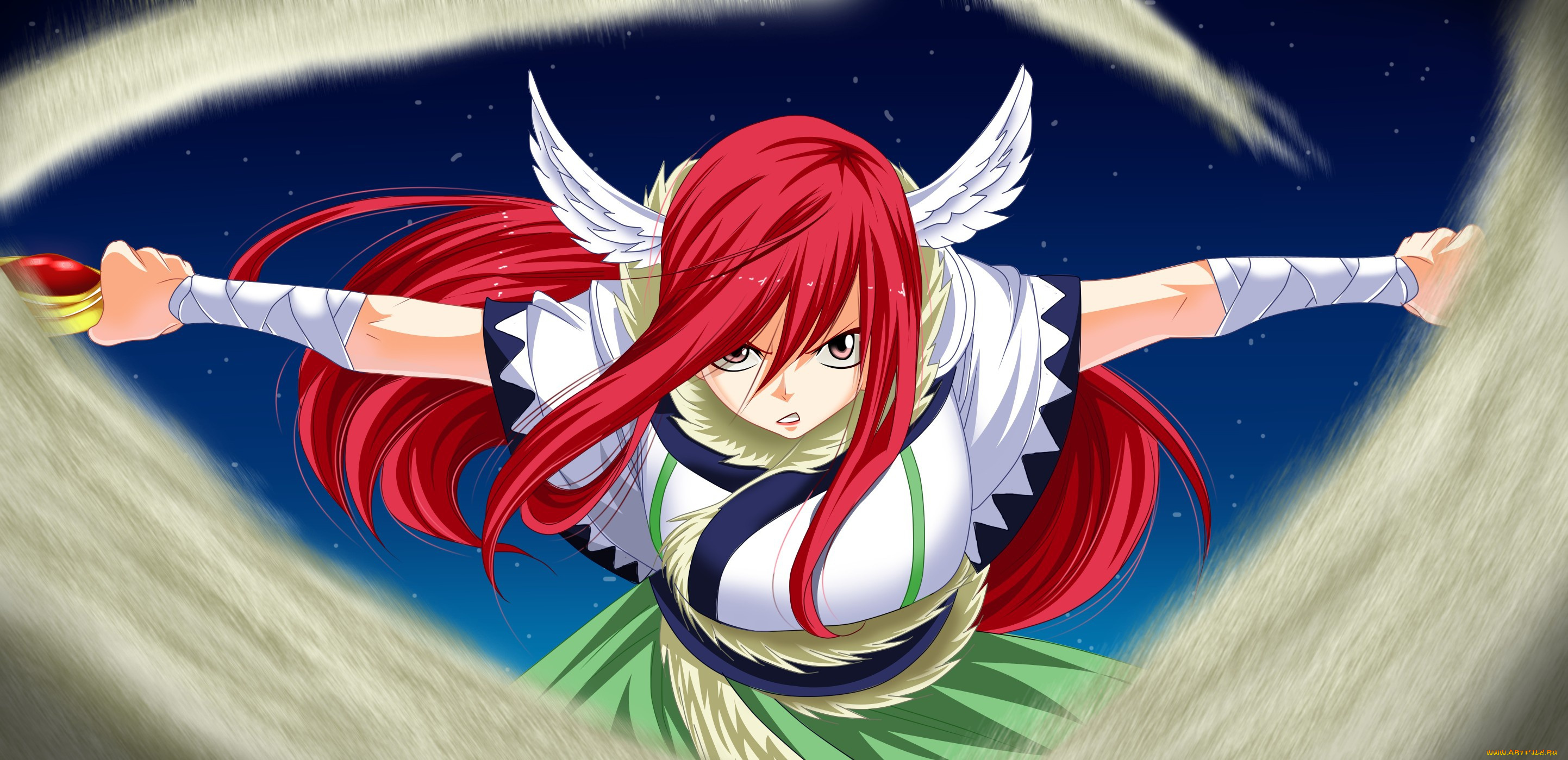 аниме, fairy, tail, by, jazminmtz, erza, manga, anime, fairy, tail, blade, sword, ken, japanese