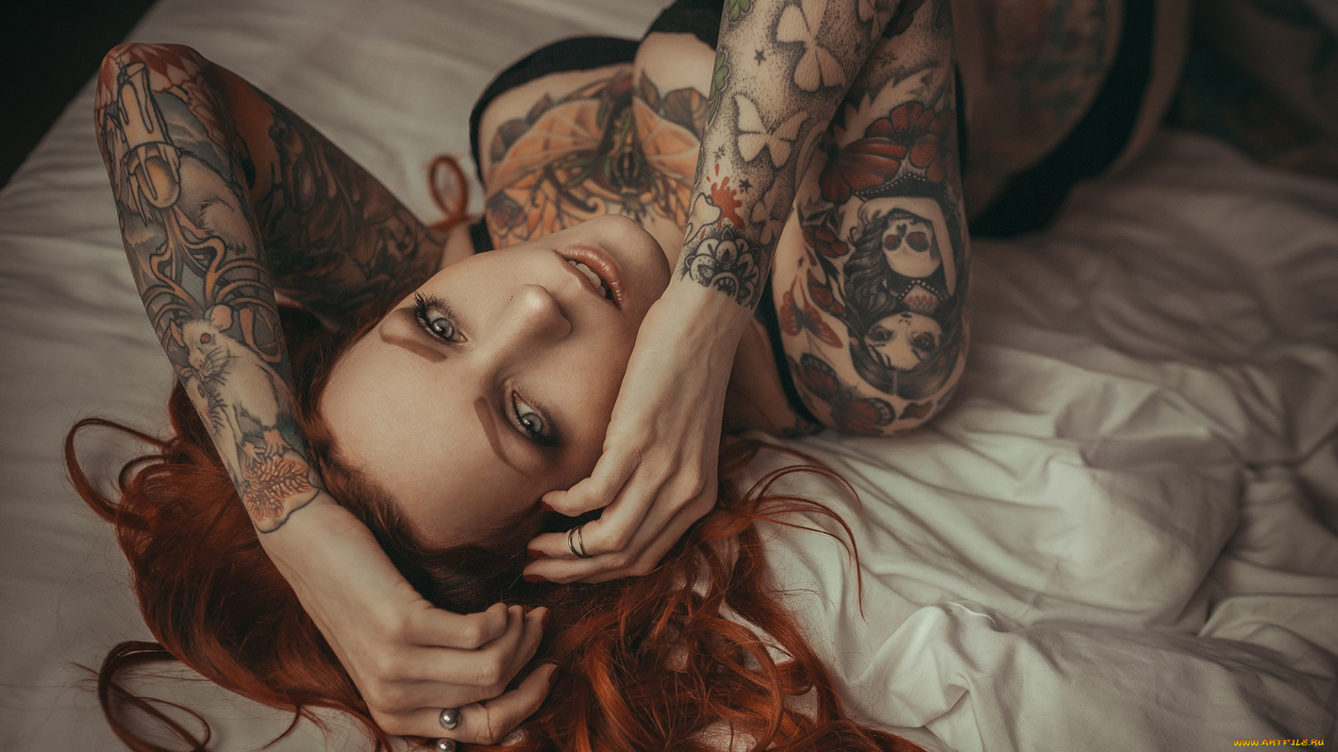 девушка, девушки, -unsort, , рыжеволосые, и, другие, evilla, dark, модель