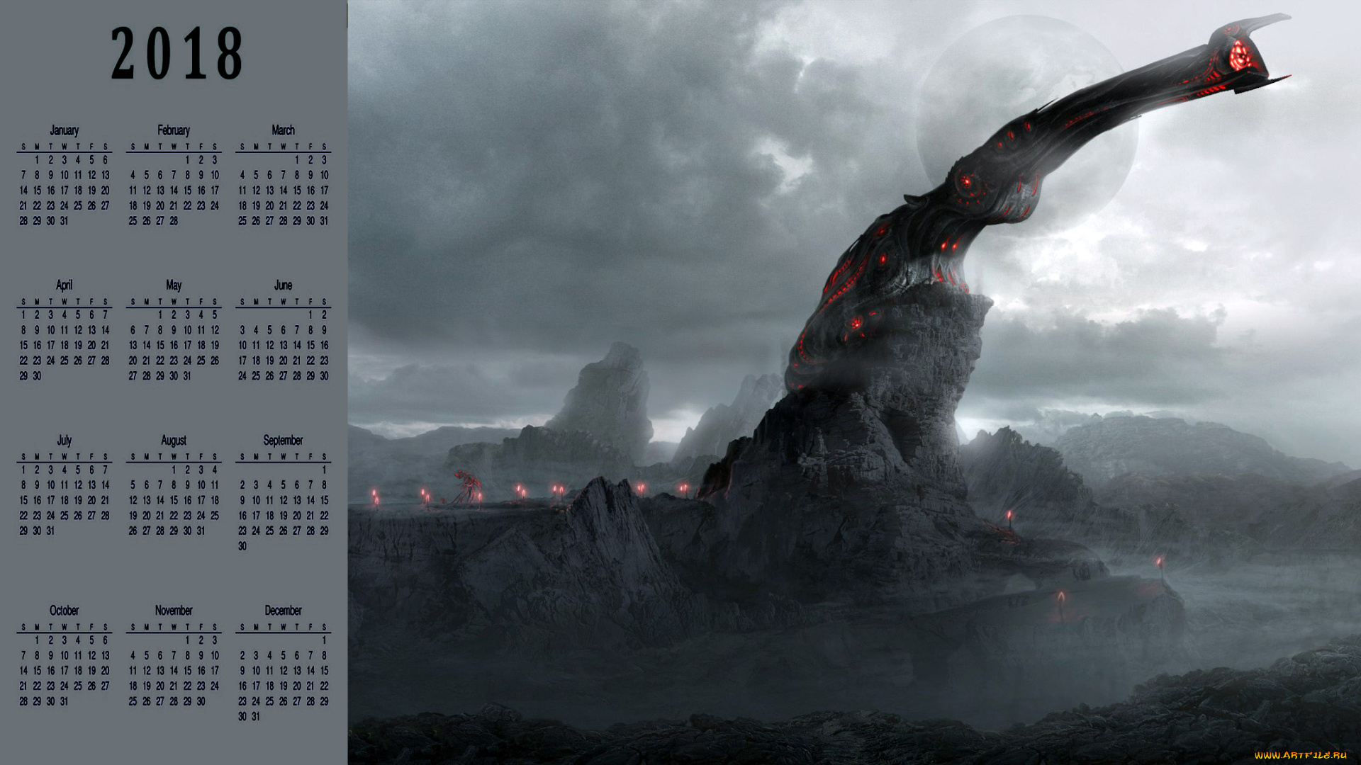 календари, фэнтези, сооружение