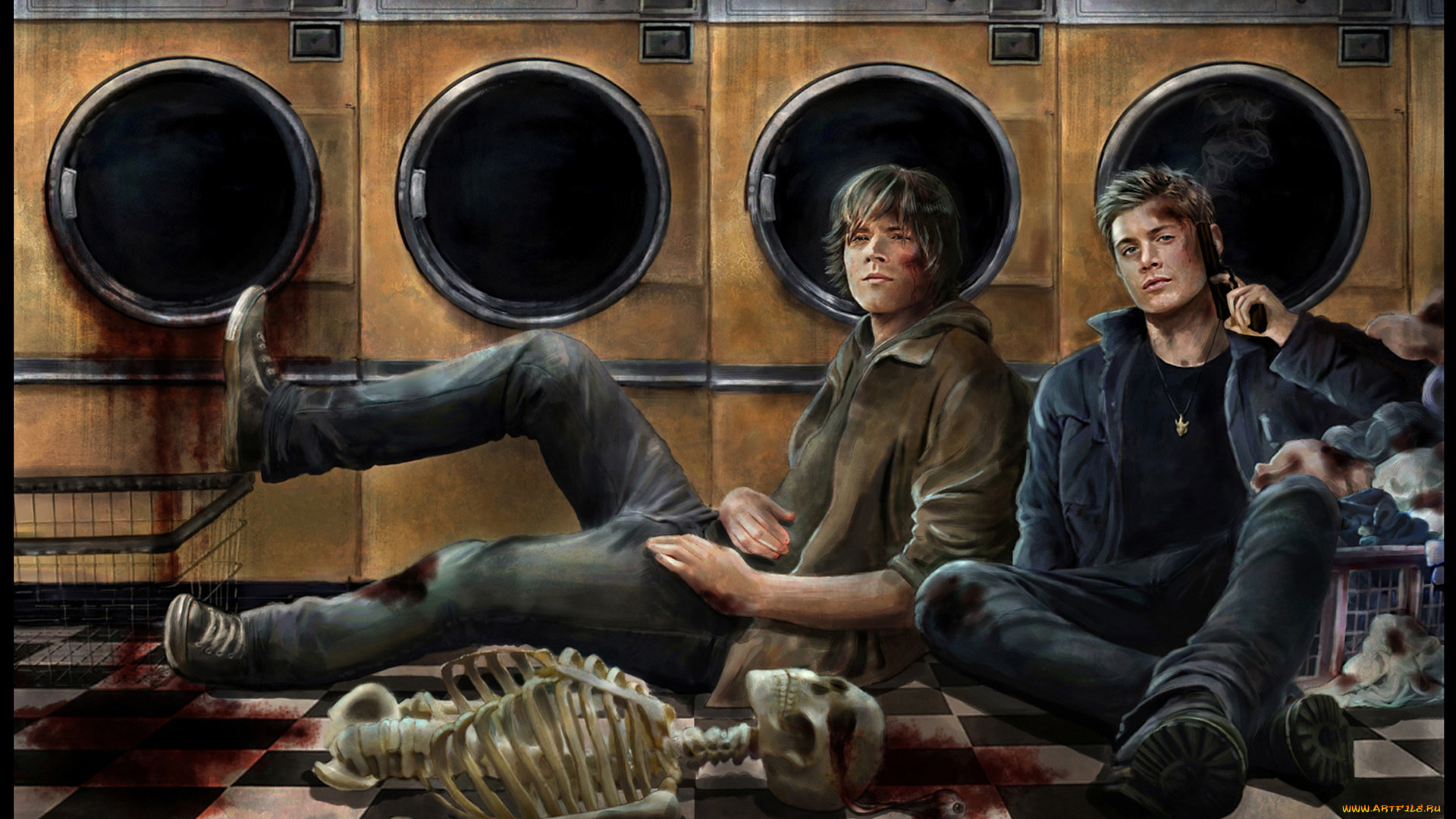 рисованное, кино, дженсен, эклс, dean, winchester, sam, джаред, падалеки, сверхъестественное, jensen, ackles, supernatural, jared, padalecki