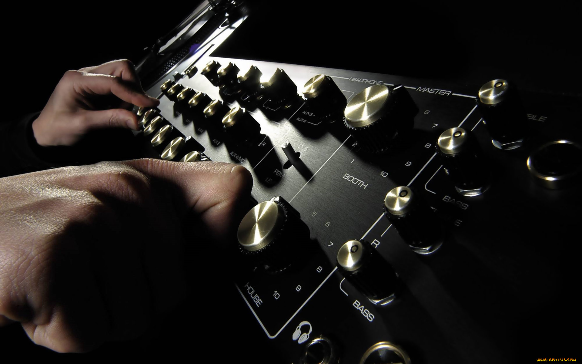музыка, -другое, диджей, микшер, руки