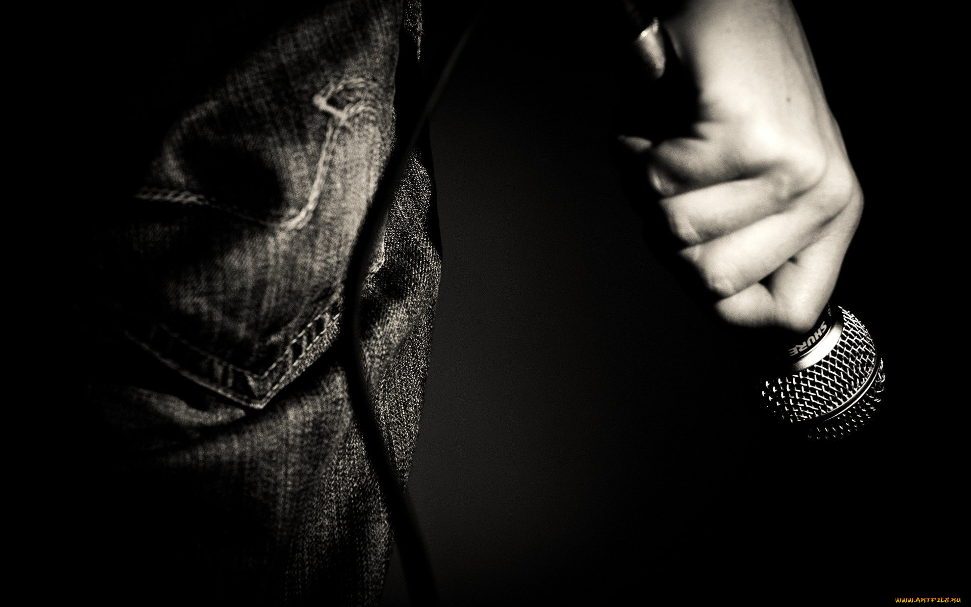 музыка, -другое, микрофон, рука