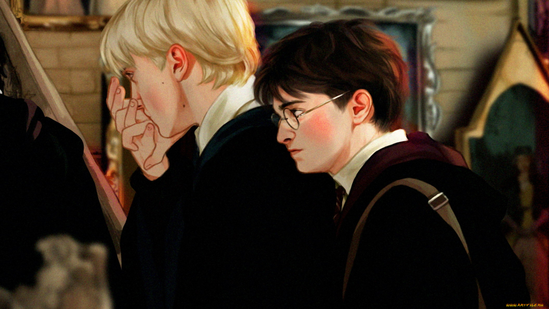 рисованное, кино, , мультфильмы, драко, малфой, гарри, поттер, хогвардс