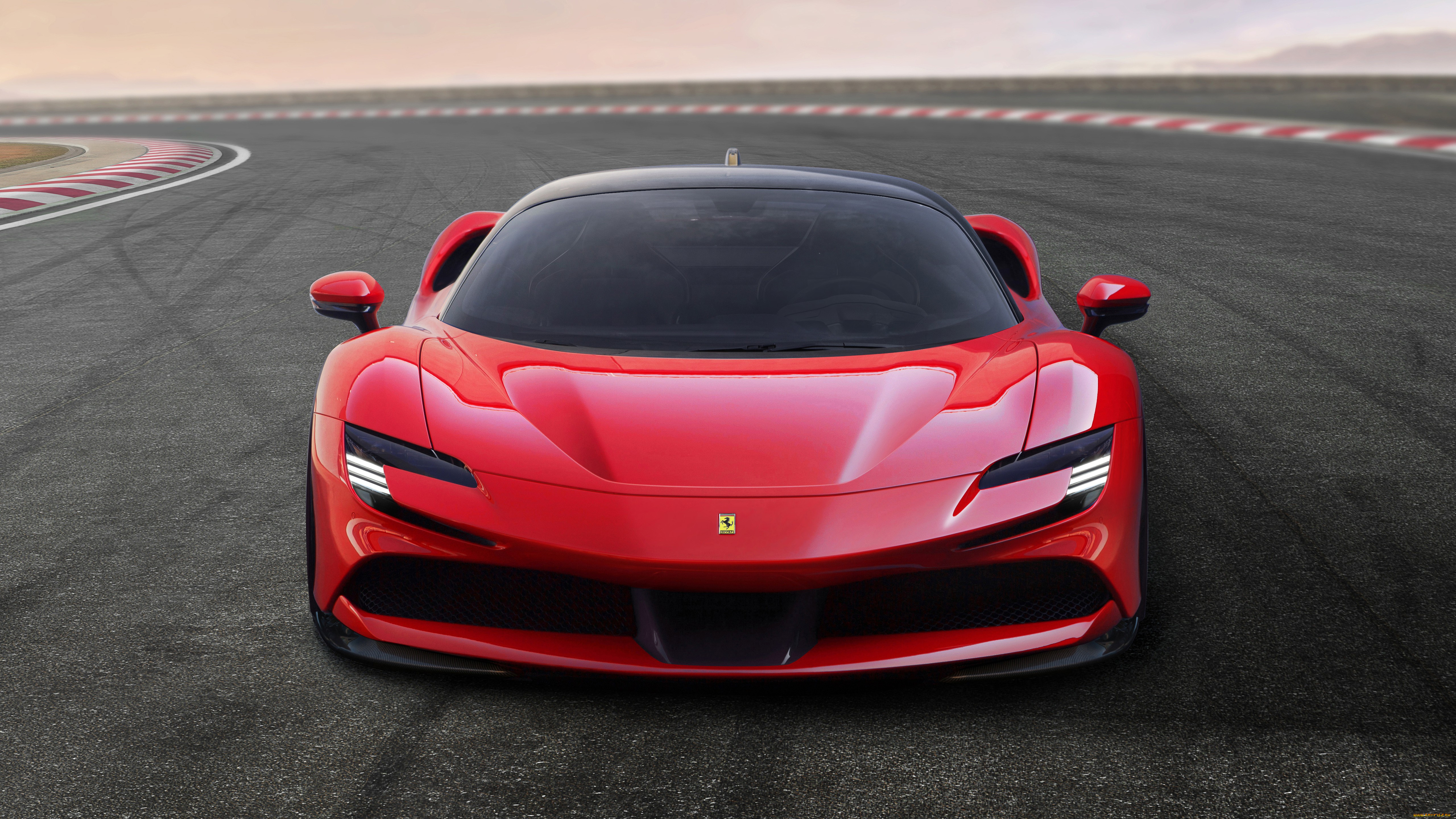 ferrari, sf90, stradale, 2020, автомобили, ferrari, sf90, stradale, 2020, крутая, и, модная, девушка, из, италии