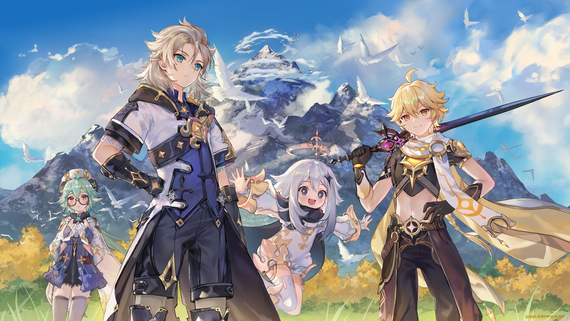 аниме, genshin, impact, genshin, impact