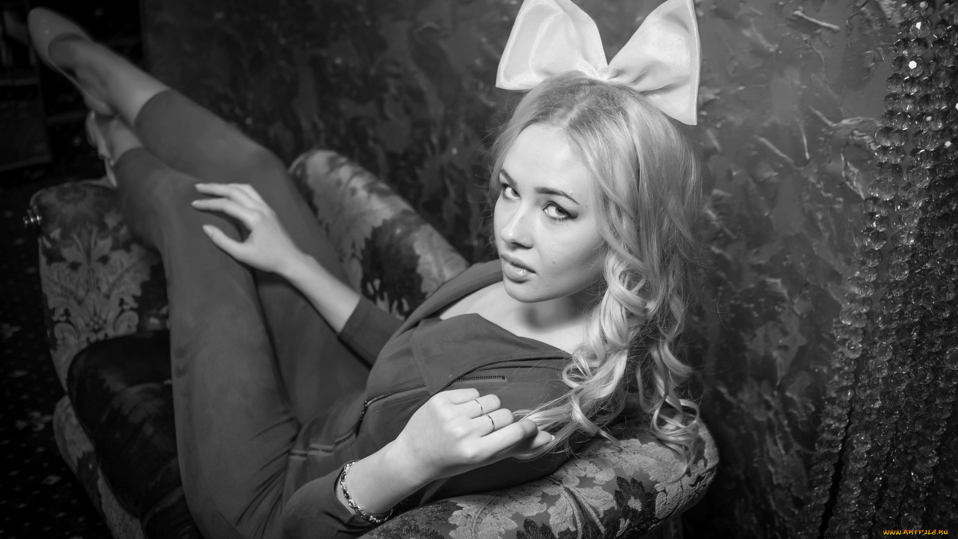 девушки, -, черно-белые, golden, girls, ночной, клуб, модель