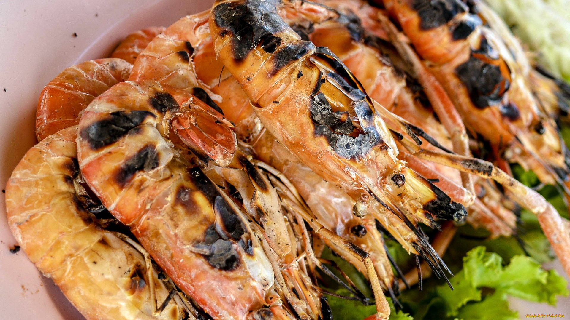 еда, рыбные, блюда, , с, морепродуктами, креветки