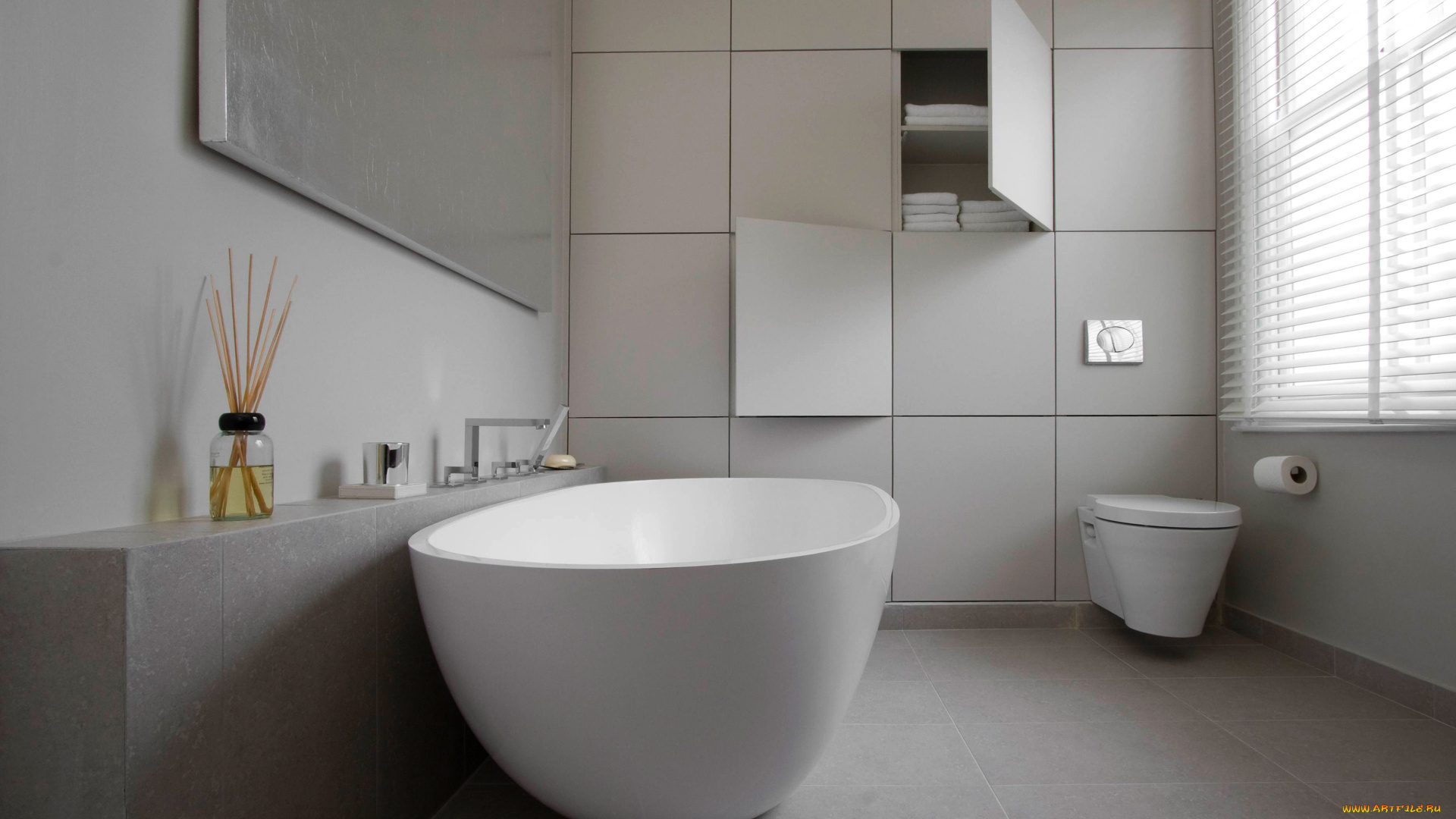 интерьер, ванная, и, туалетная, комнаты, шкаф, встроенный, ванна, унитаз