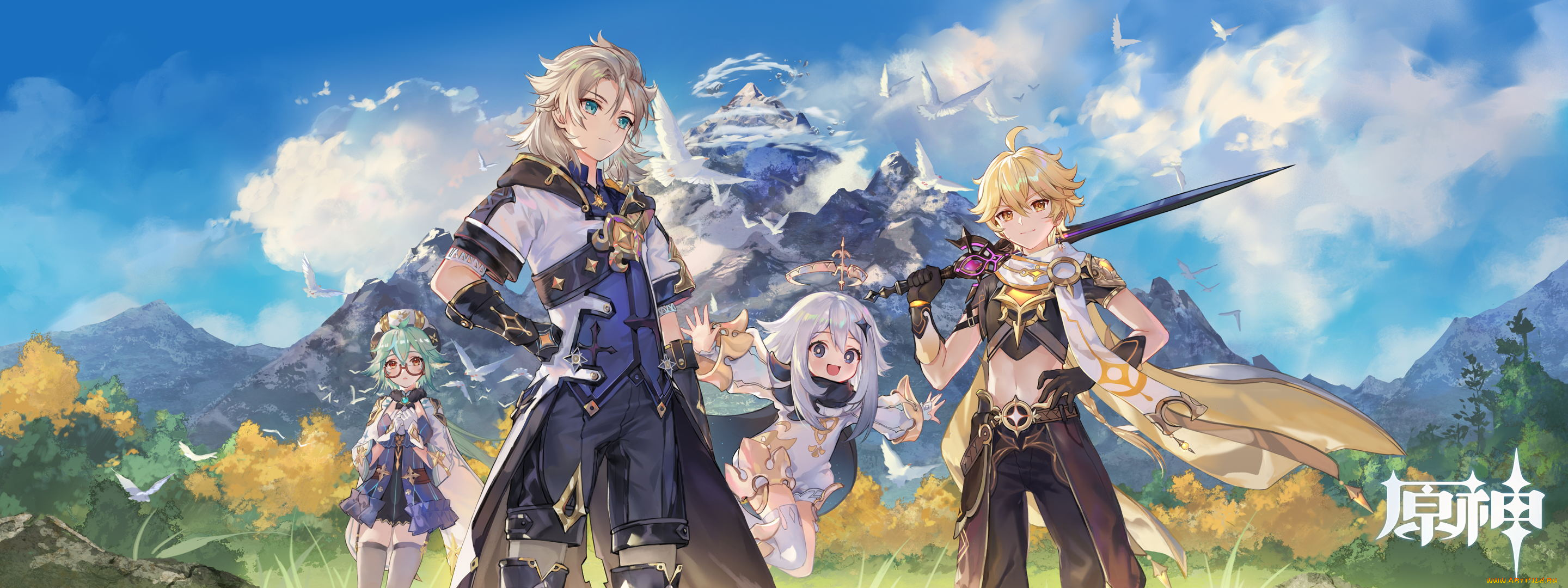 аниме, genshin, impact, genshin, impact