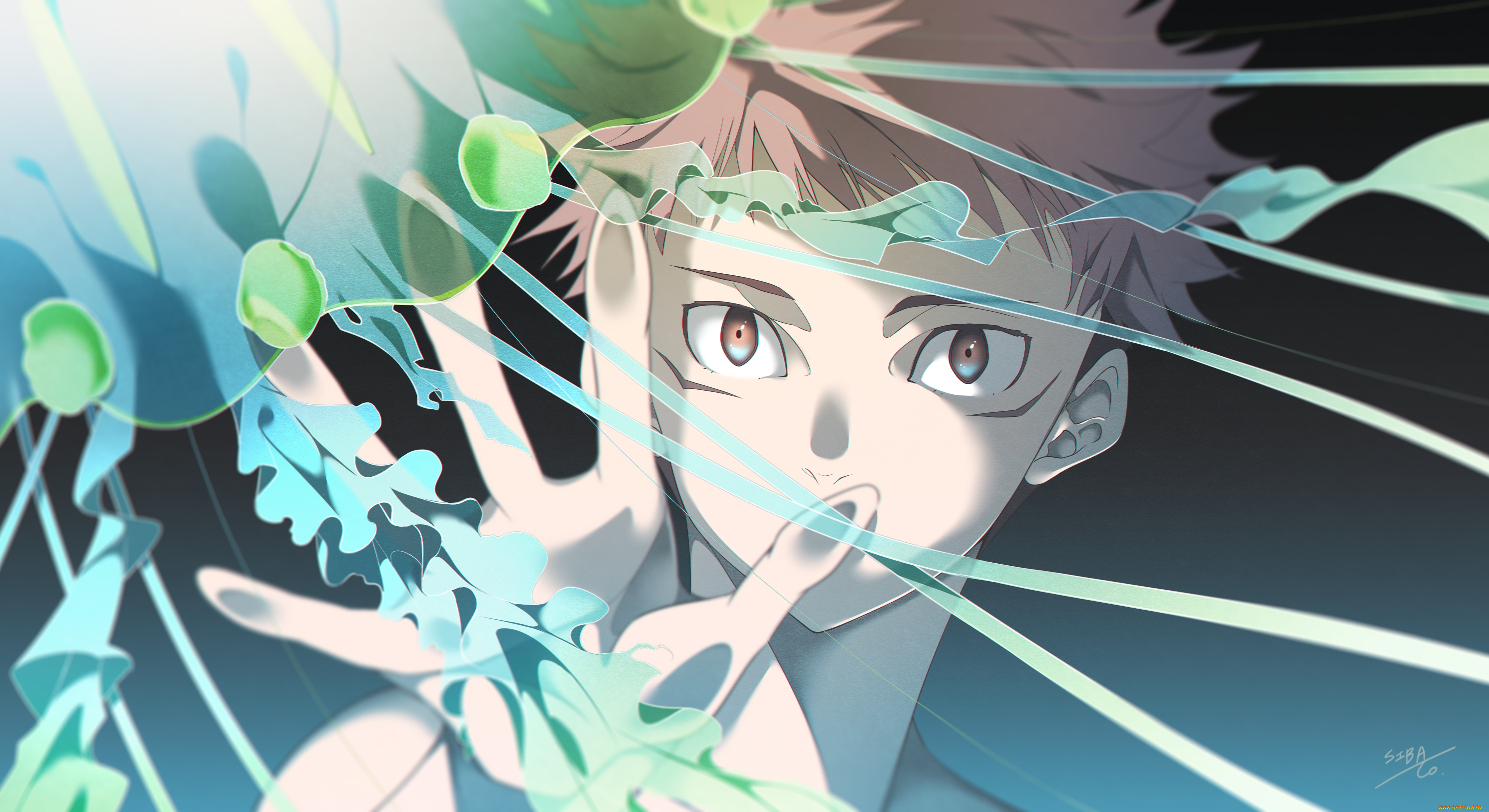 аниме, jujutsu, kaisen, магическая, битва