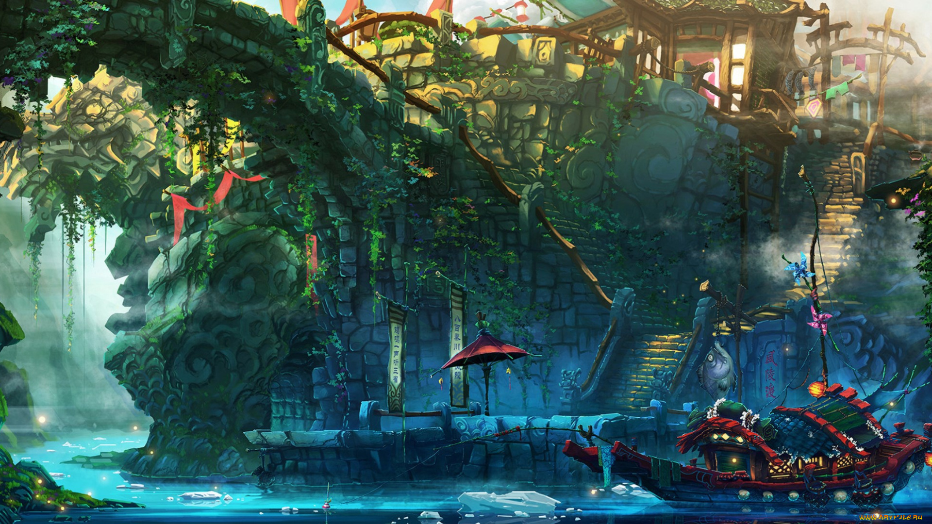 фэнтези, иные, миры, , иные, времена, лодка