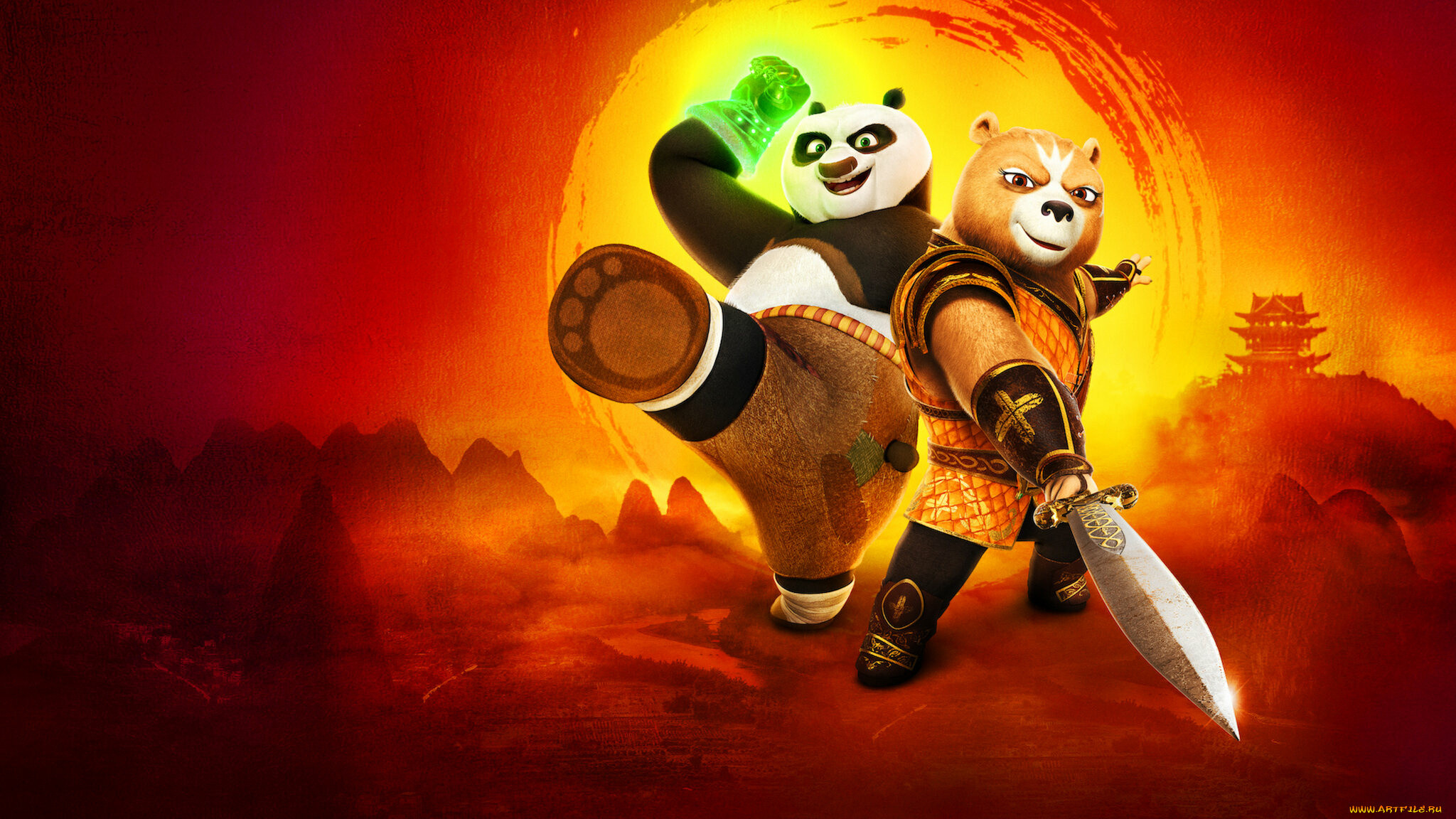kung, fu, panda, , the, dragon, knight, , сериал, 2022, –, , мультфильмы, , the, dragon, knight, кунг, фу, панда, рыцарь, дракона, постер, мультфильм, персонаж