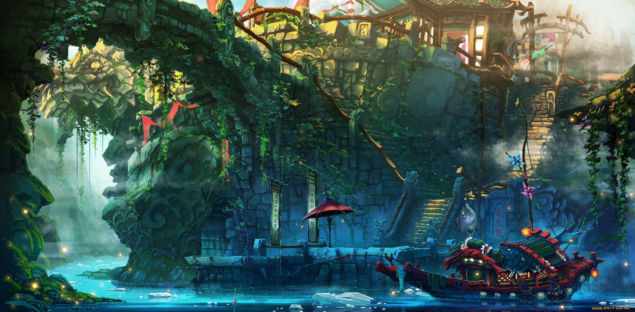 фэнтези, иные, миры, , иные, времена, лодка