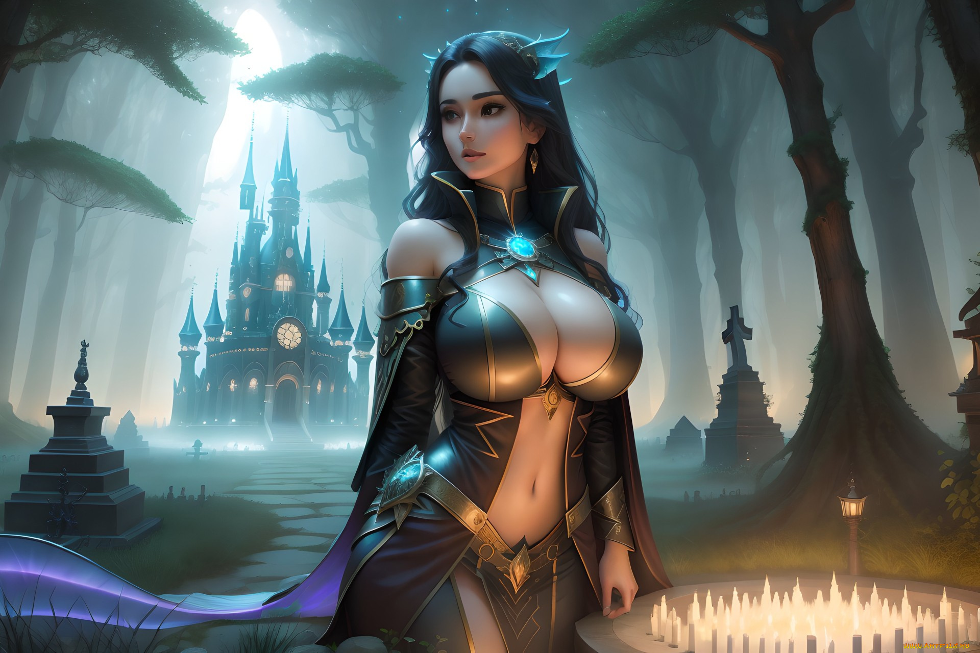 фэнтези, девушки, нейросети, графика, нейроарт, ai, art, нейронные, сети, рисунки, нейро, искусство