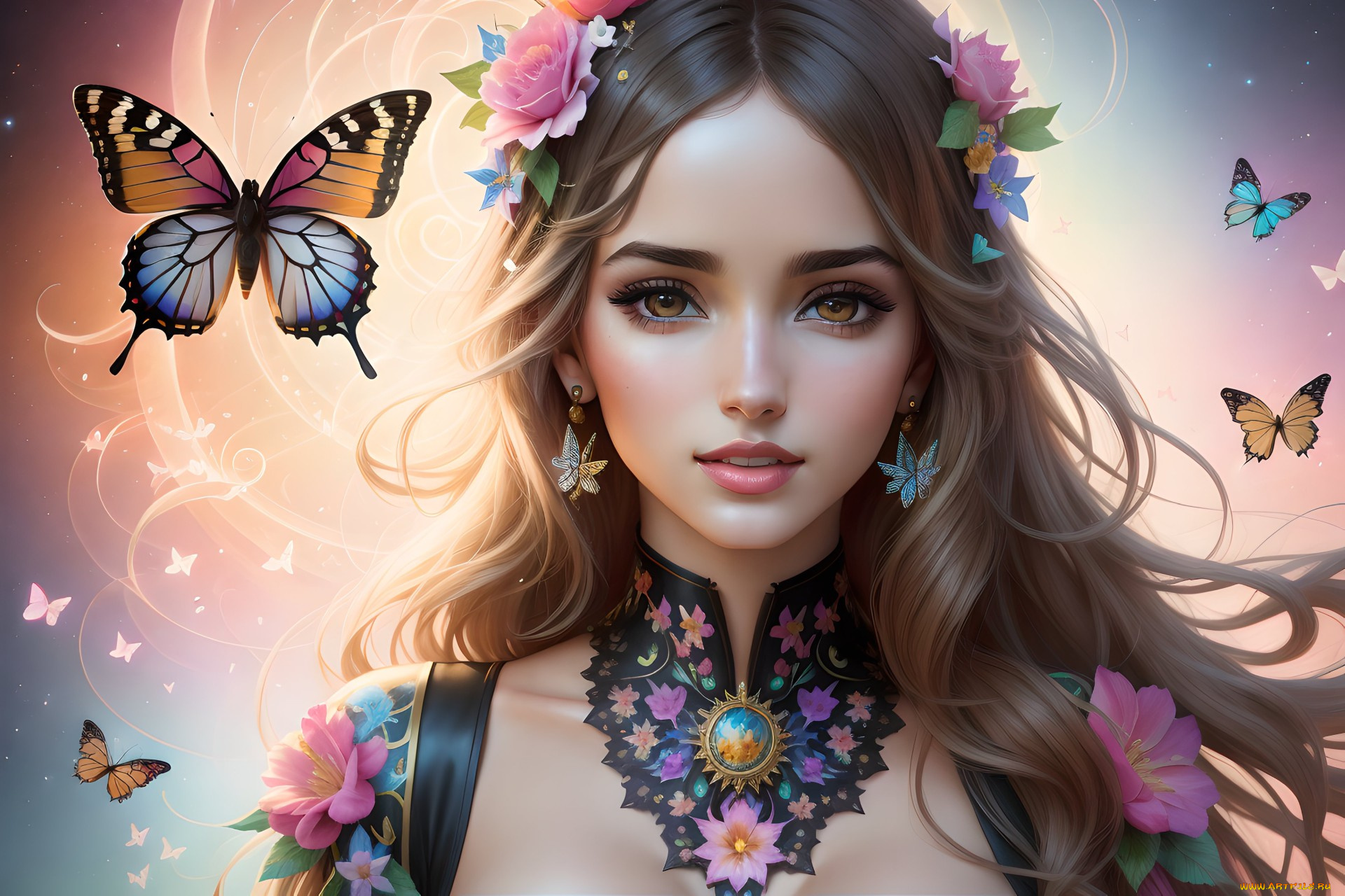 фэнтези, девушки, нейросети, графика, нейроарт, ai, art, нейронные, сети, рисунки, нейро, искусство