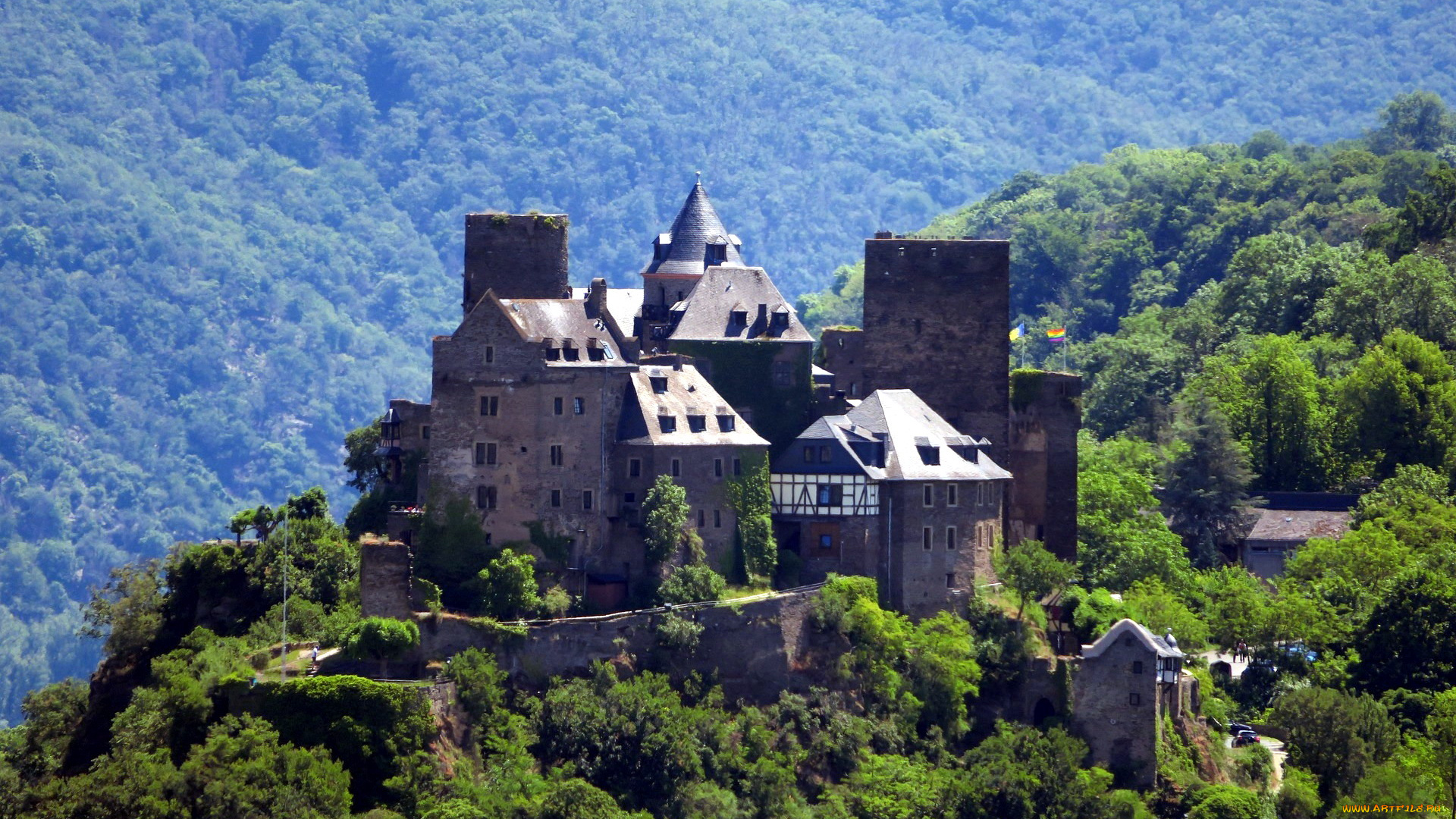 schoenburg, castle, города, замки, германии, schoenburg, castle