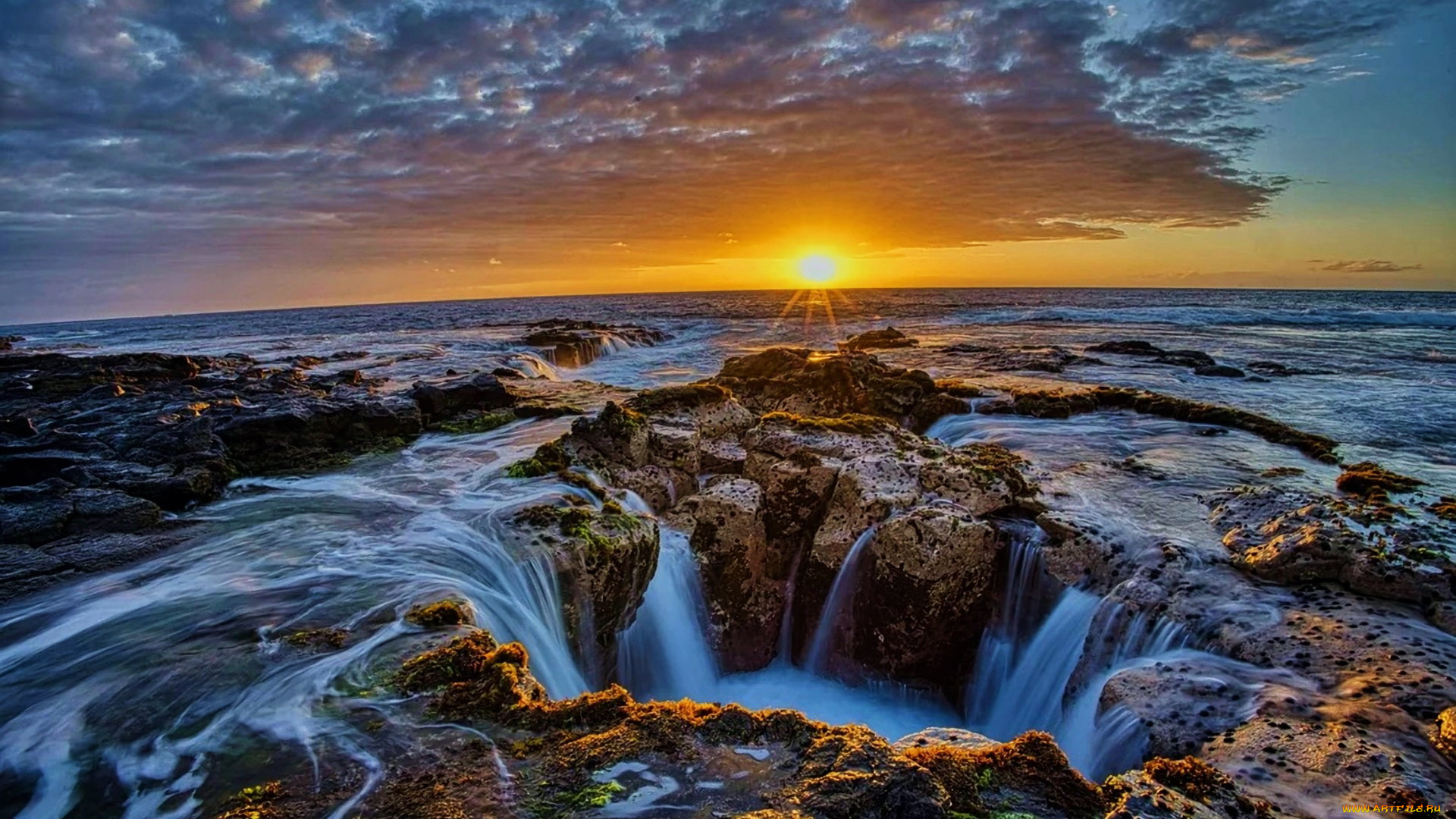 wawaloli, beach, hawaii, природа, водопады, wawaloli, beach