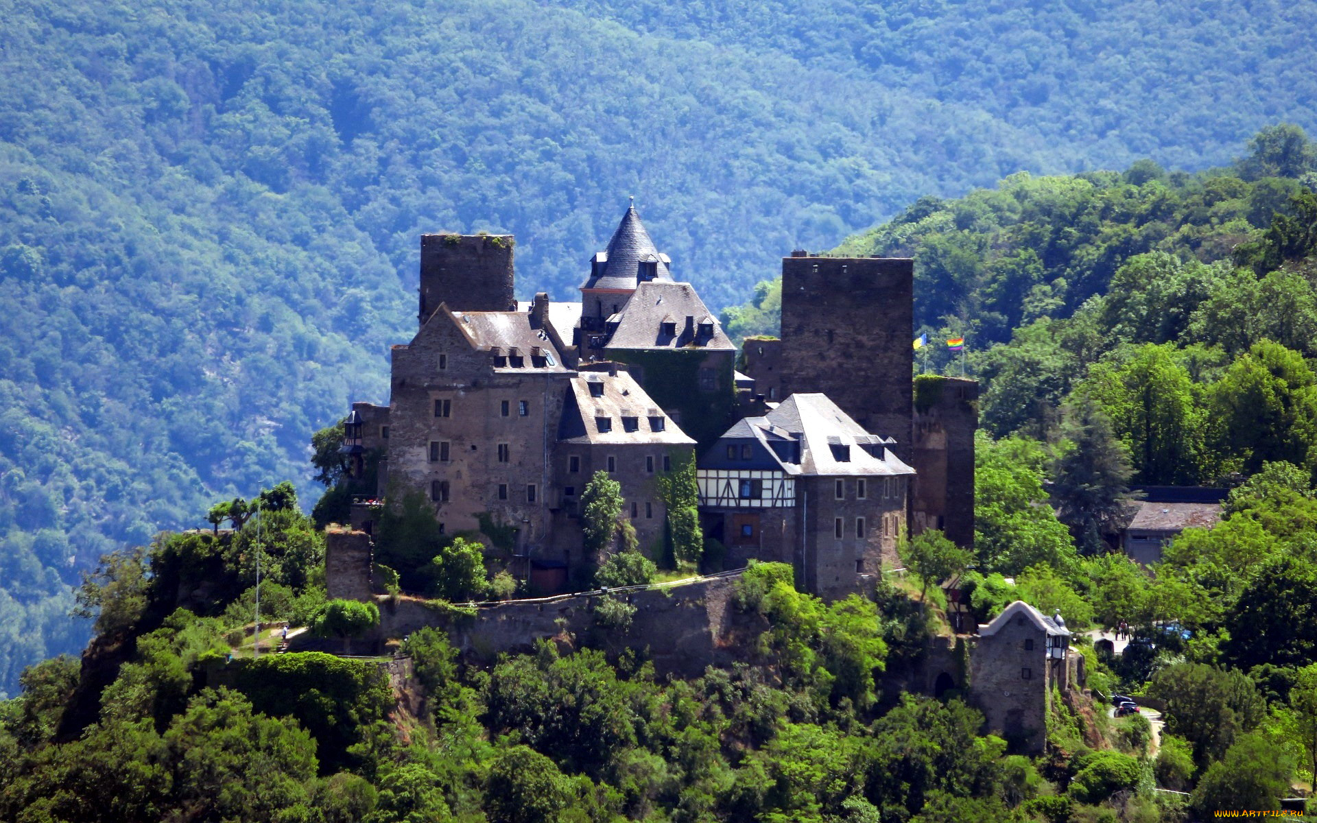 schoenburg, castle, города, замки, германии, schoenburg, castle