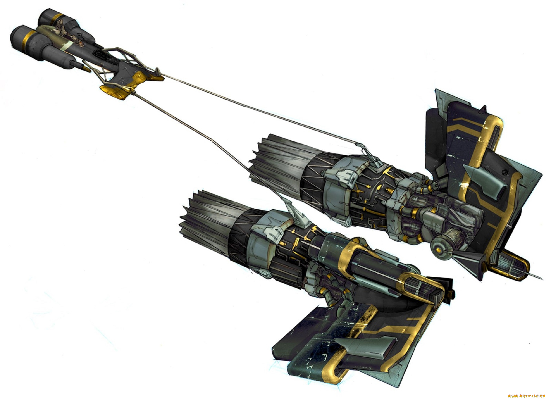 видео, игры, star, wars, , racer, revenge, транспорт, летательный, аппарат