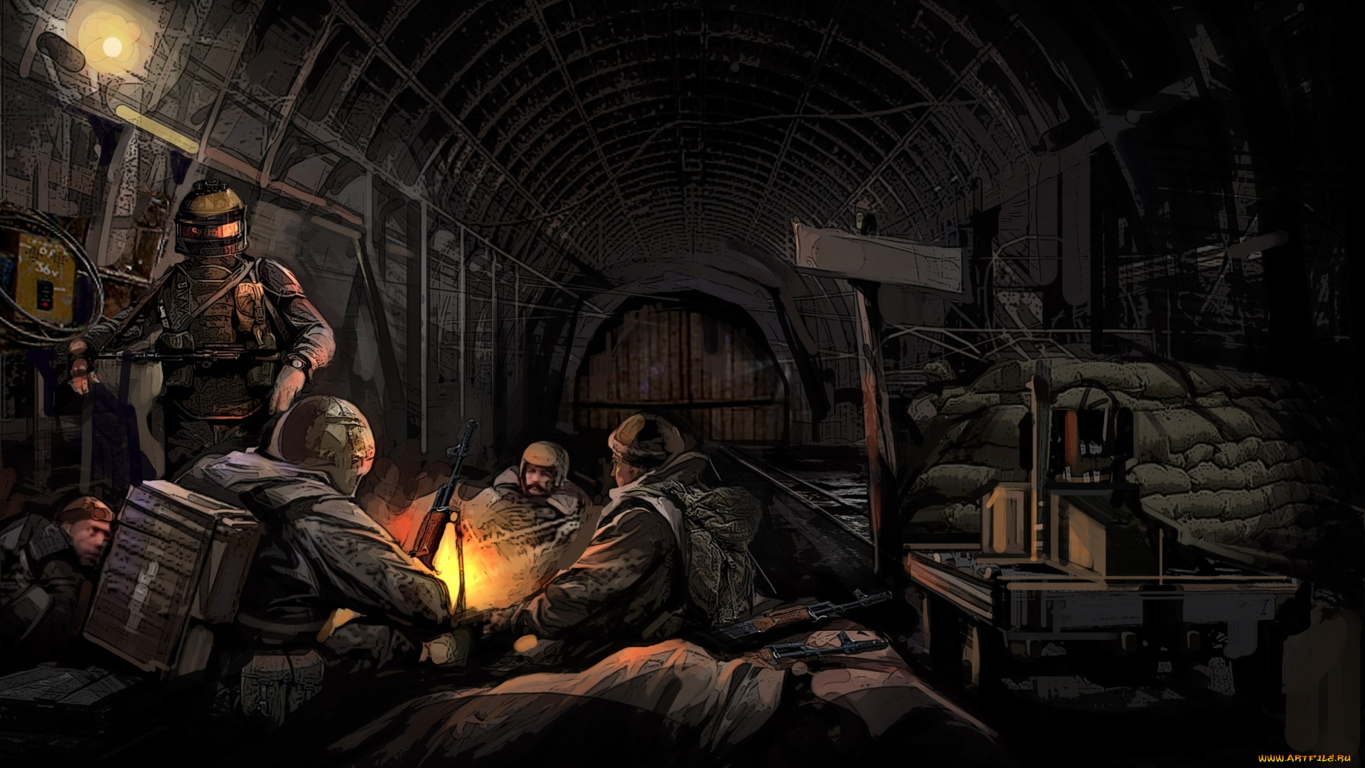 metro, 2033, видео, игры, подземка, солдаты