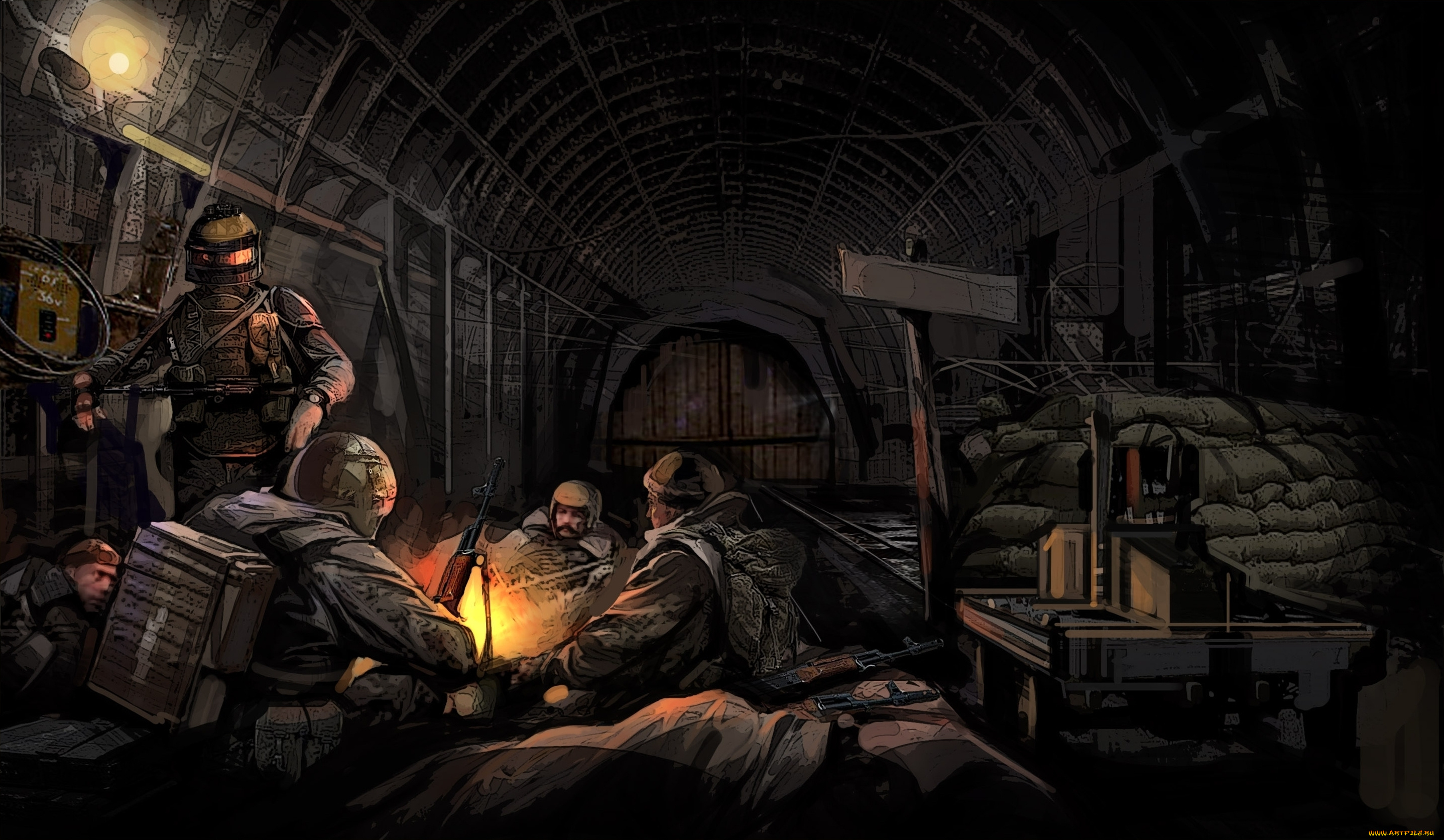 metro, 2033, видео, игры, подземка, солдаты