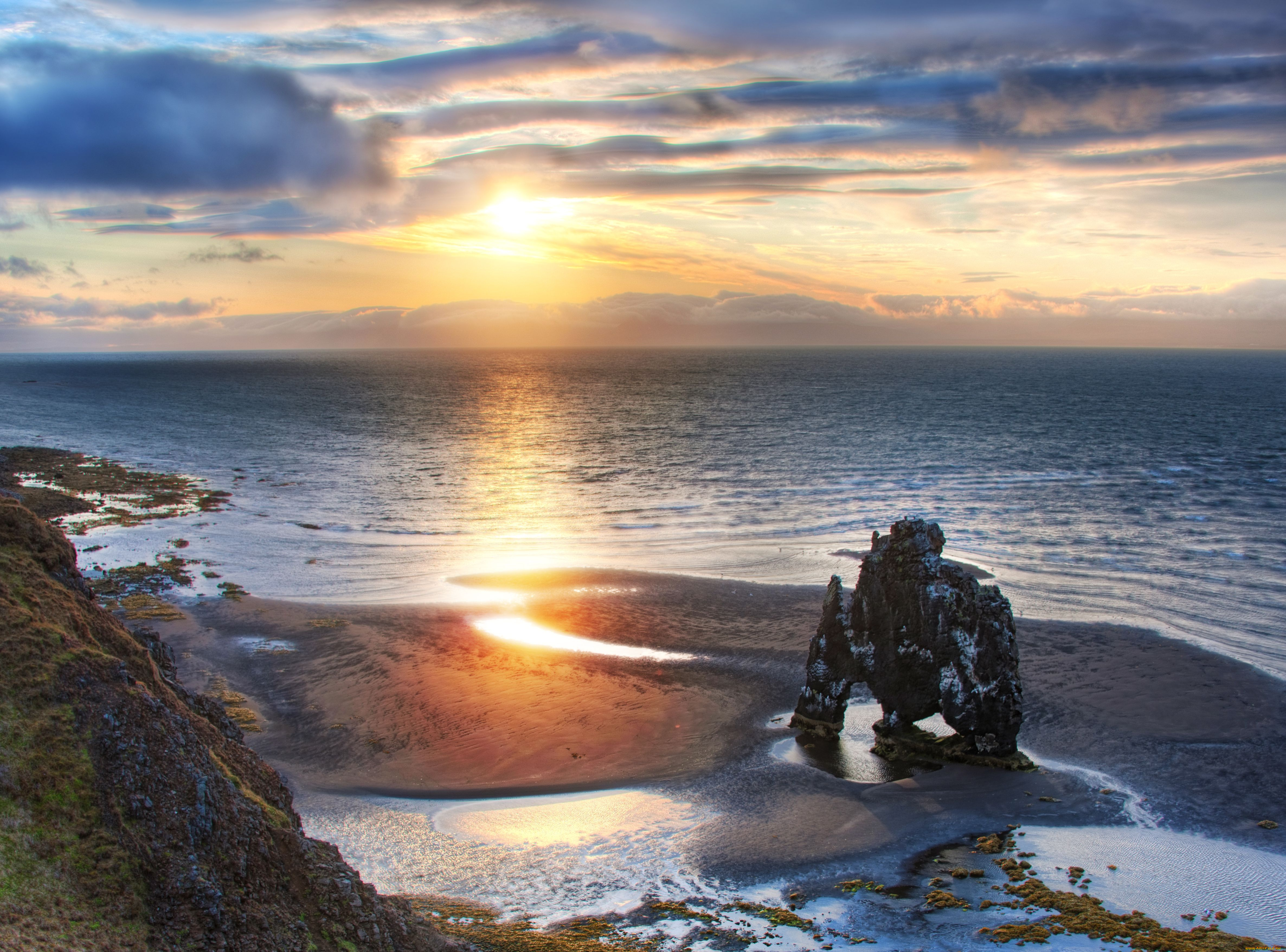 природа, восходы, закаты, море, закат