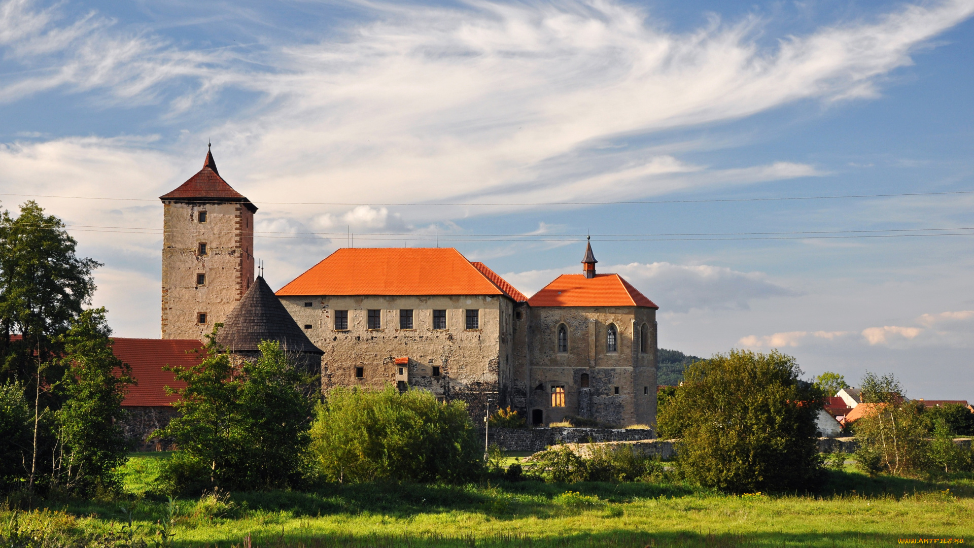 352, vihov, castle, Чехия, города, дворцы, замки, крепости, замок, чехия