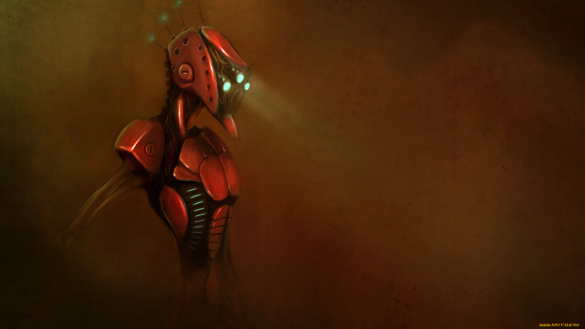 фэнтези, роботы, киборги, механизмы, антенна