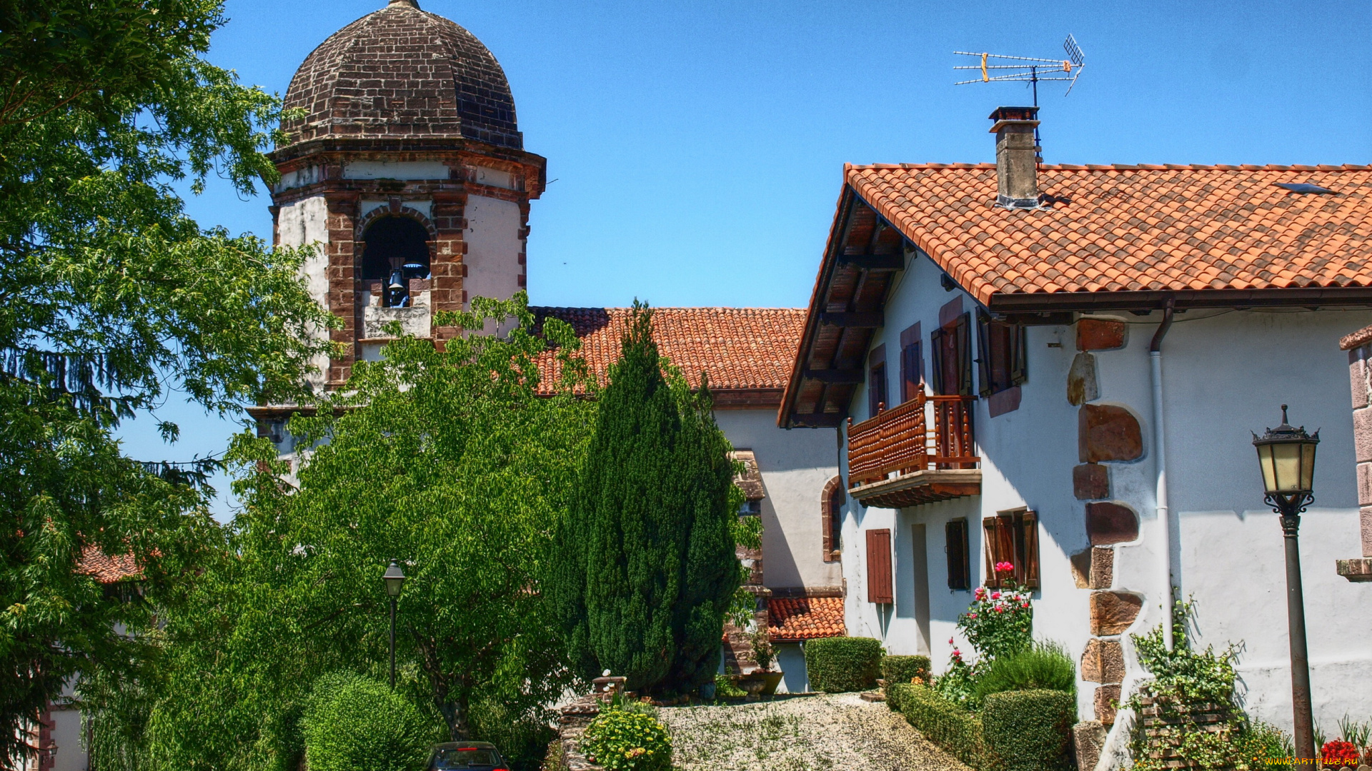 испания, наварра, города, улицы, площади, набережные, дома, деревья, улица